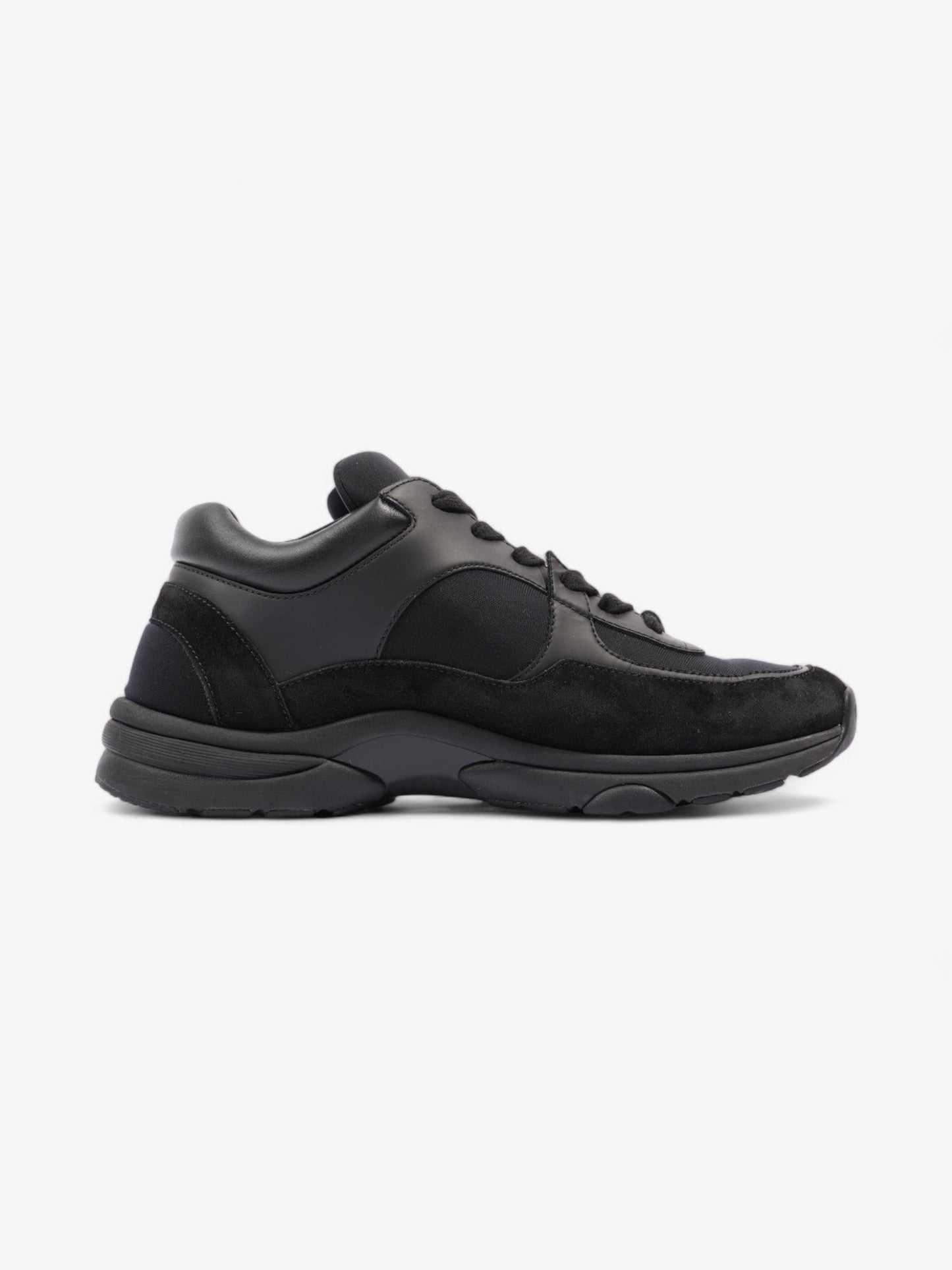 Chanel CC Runners  Black Suede EU 39.5 UK 6.5