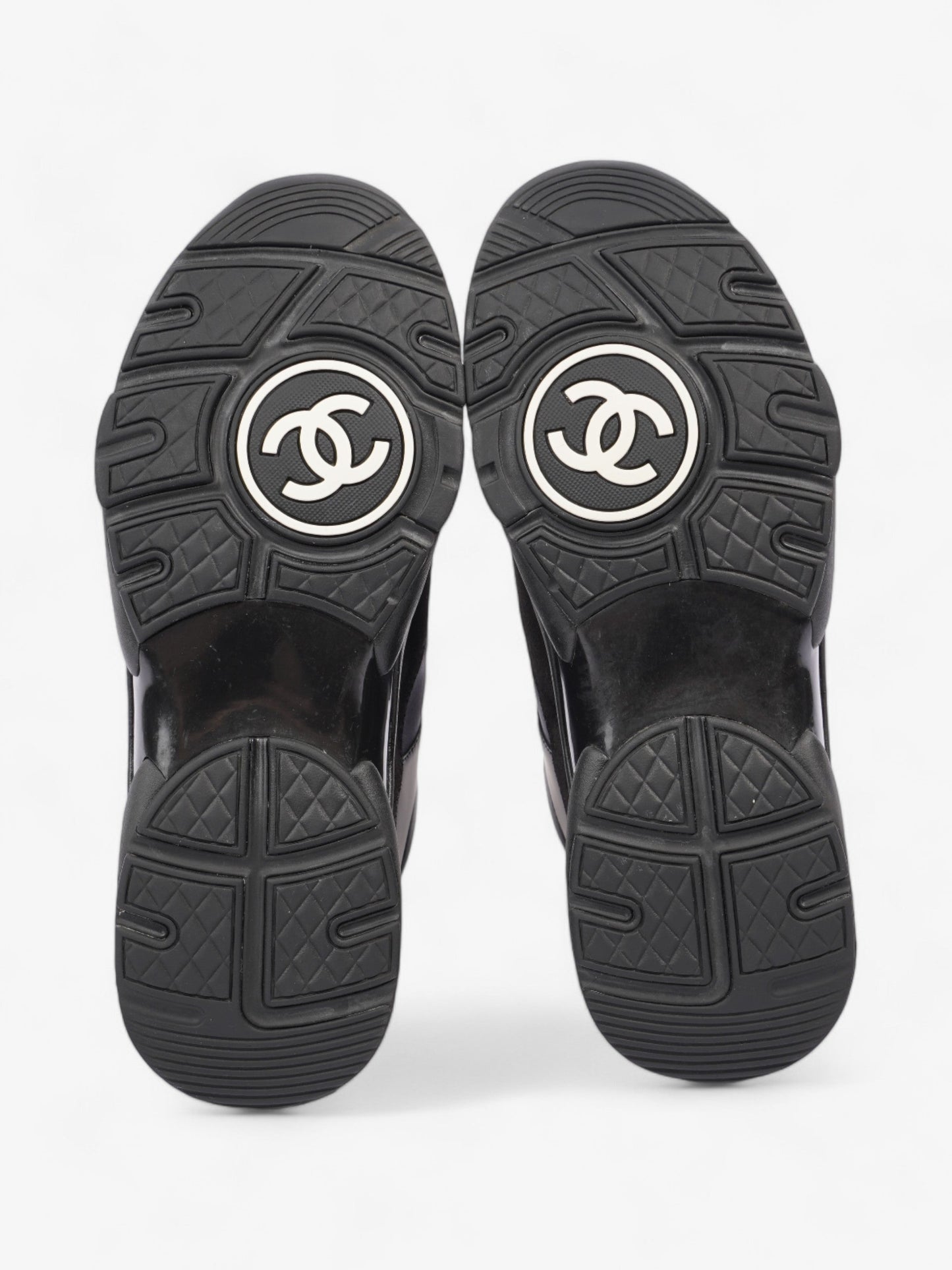 Chanel CC Runners  Black Suede EU 39.5 UK 6.5