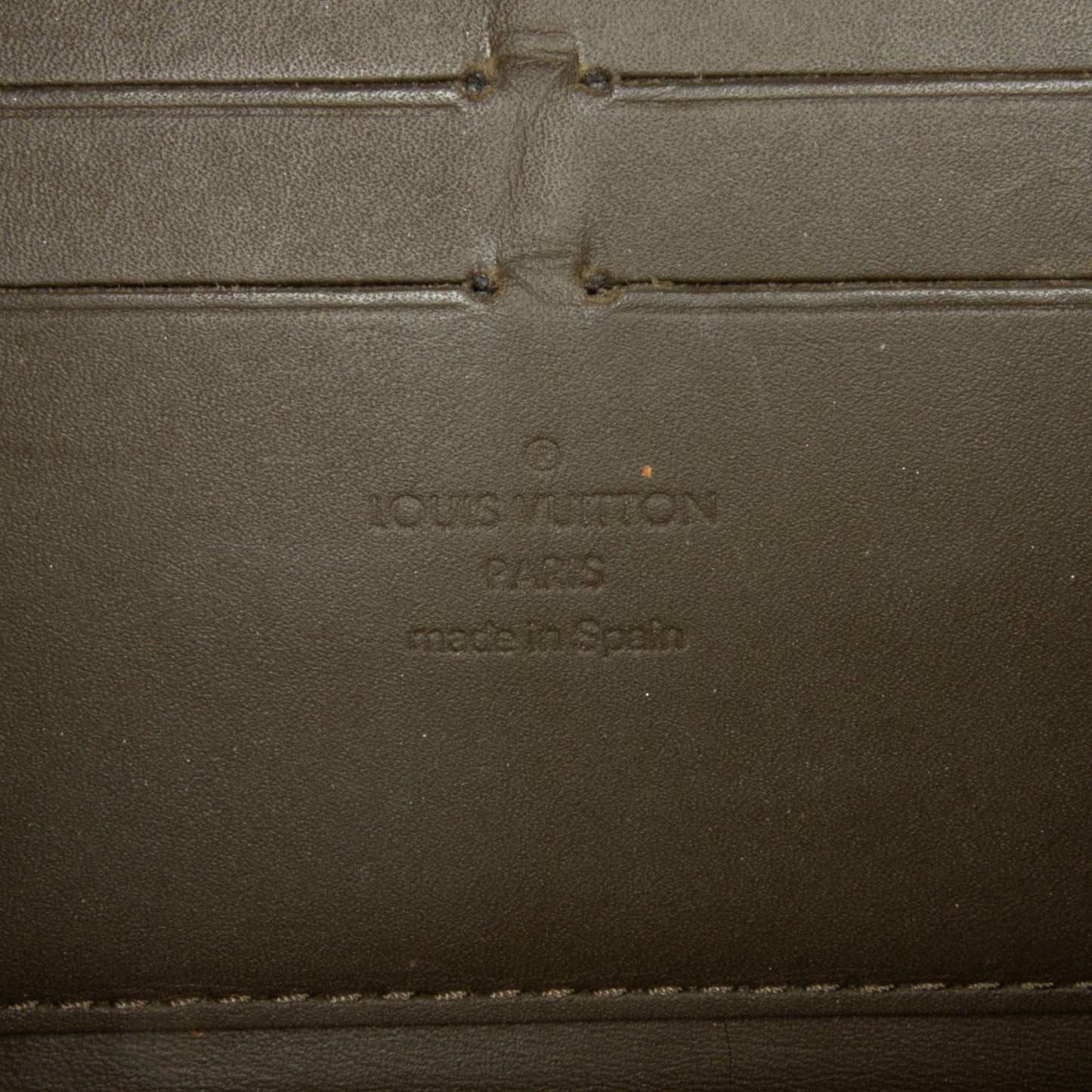 Brown Louis Vuitton Monogram Vernis Zippy Wallet