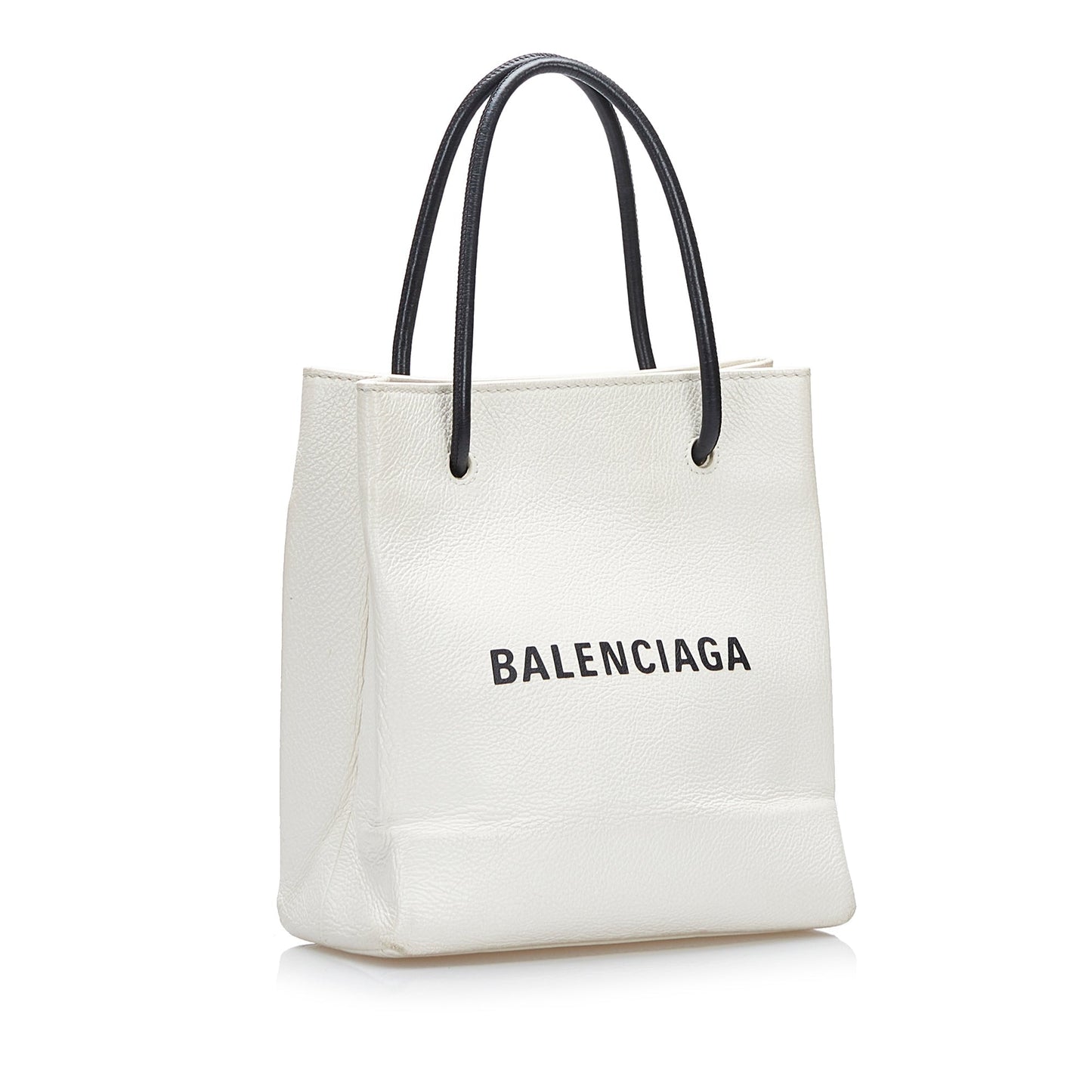White Balenciaga XXS Shopping Tote Bag
