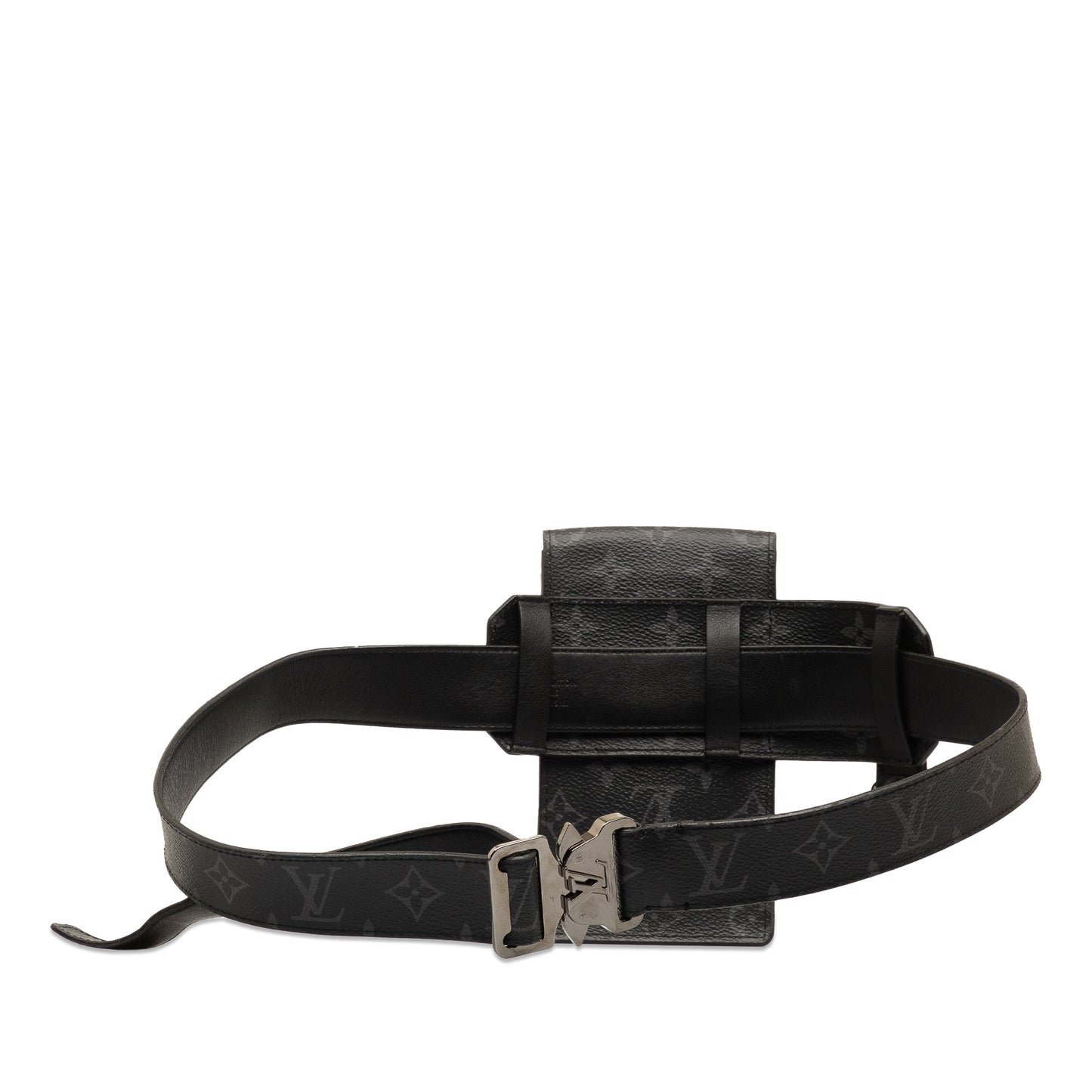 Black Louis Vuitton Monogram Eclipse Utility Side Bag Belt