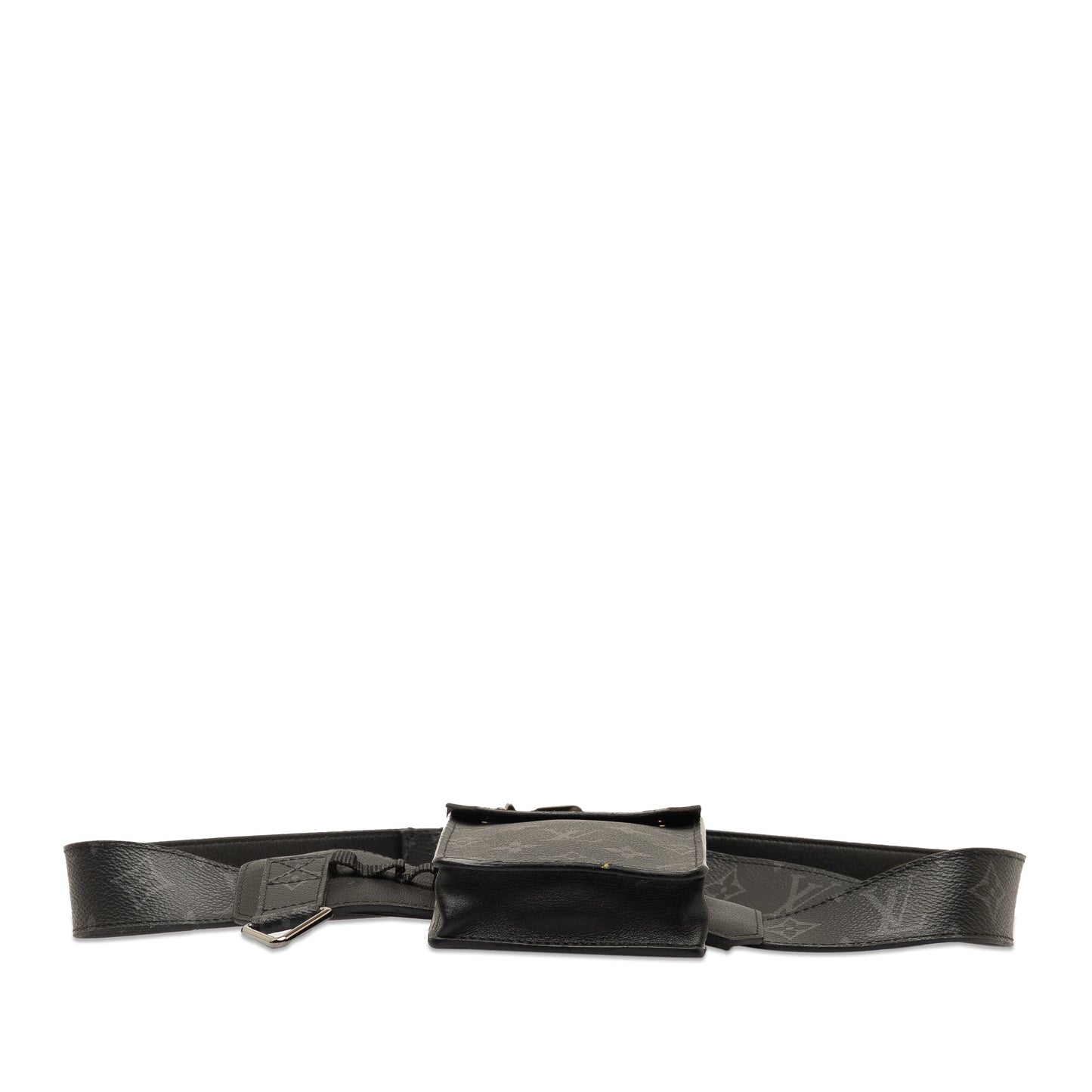 Black Louis Vuitton Monogram Eclipse Utility Side Bag Belt