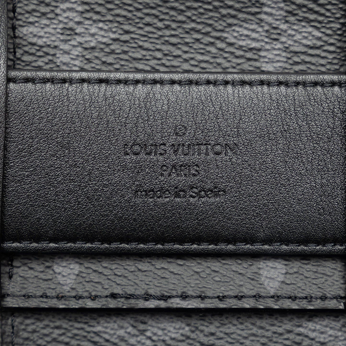 Black Louis Vuitton Monogram Eclipse Utility Side Bag Belt