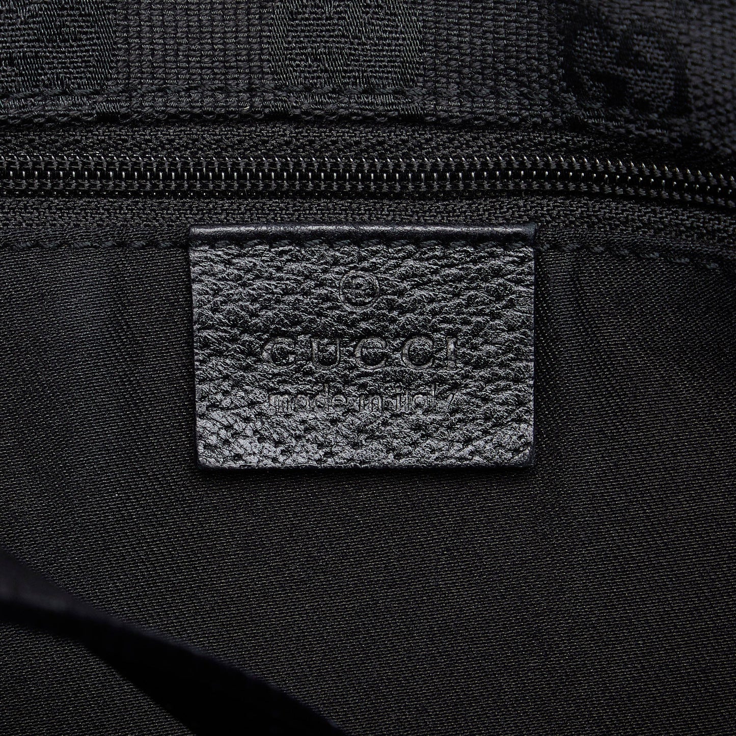 Black Gucci Leather Abbey Tote