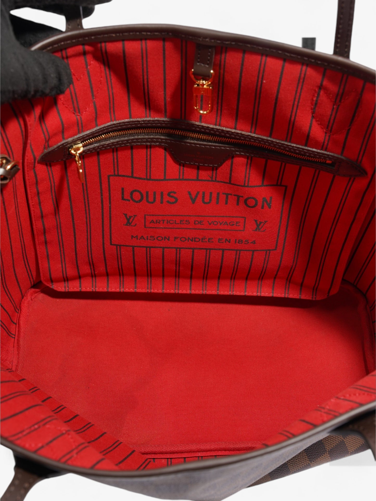 Louis Vuitton Neverfull Damier Ebene Coated Canvas MM