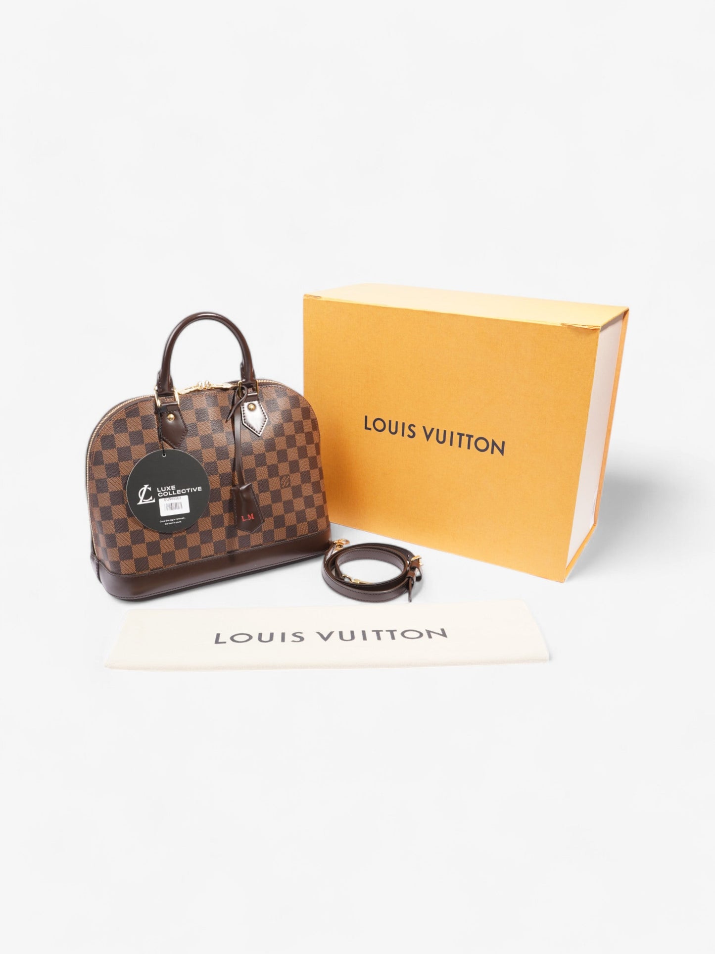 Louis Vuitton Alma Damier Ebene Coated Canvas PM