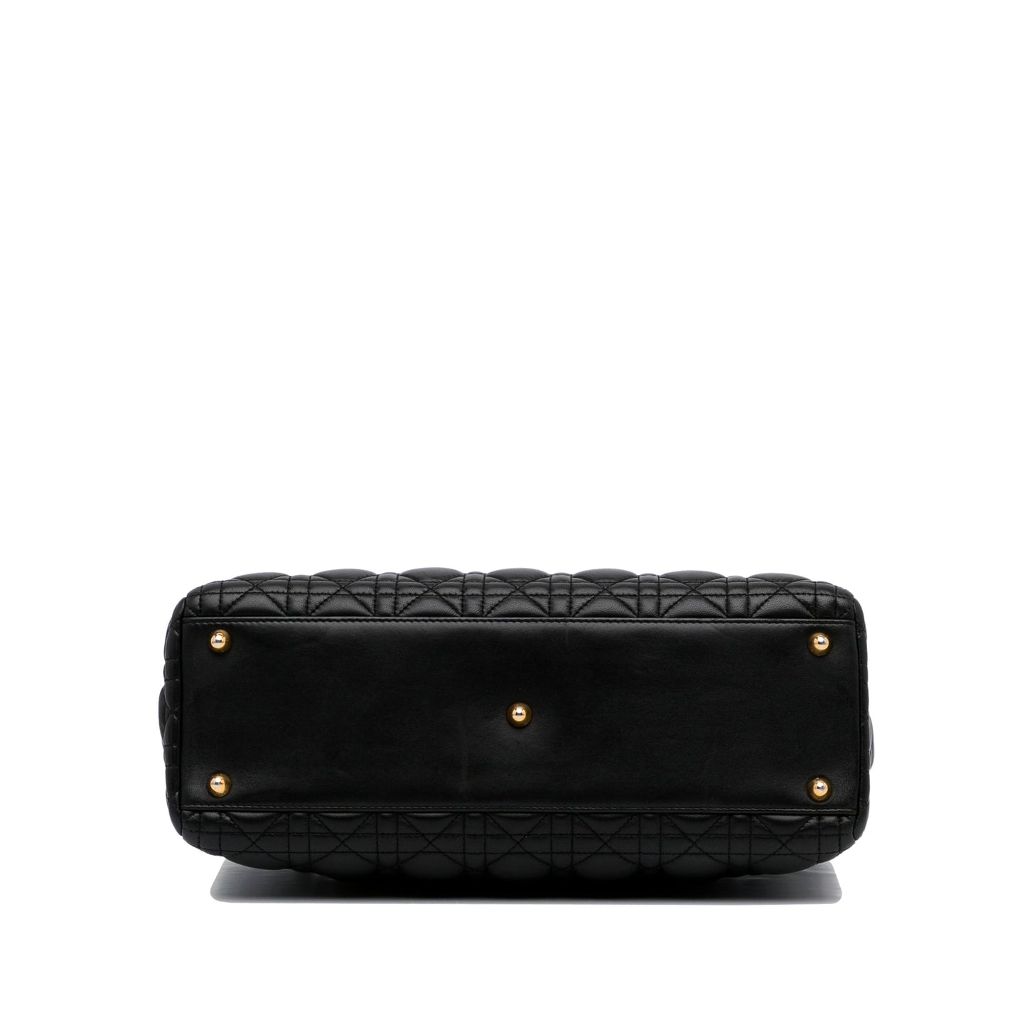 Dior Lady Dior Large Black Cannage Quilted Leather