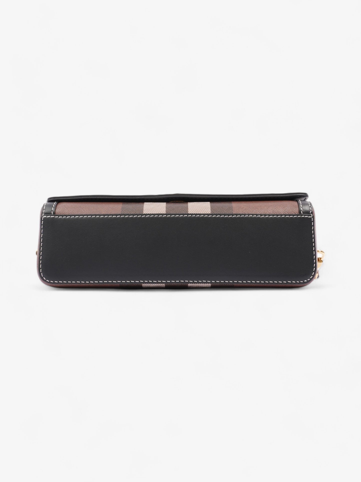 Burberry Elongated Note Dark Birch Brown Canvas