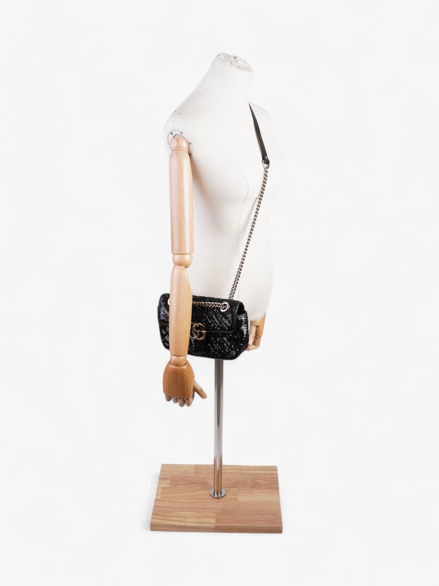 Gucci GG Marmont Black Sequin Mini