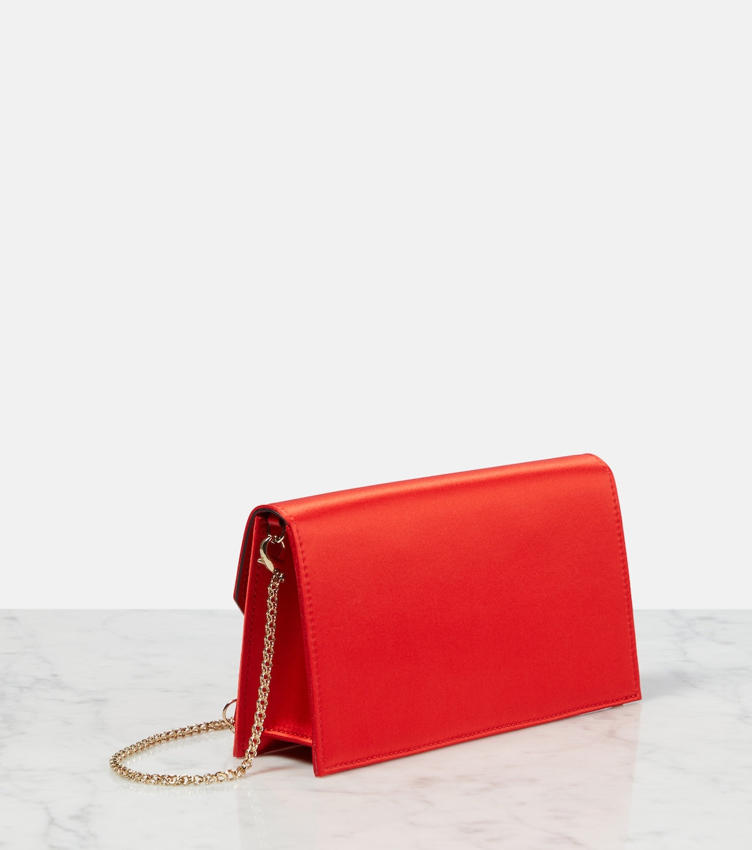 Christian Louboutin Women Loubi54 Crepe Satin Clutch