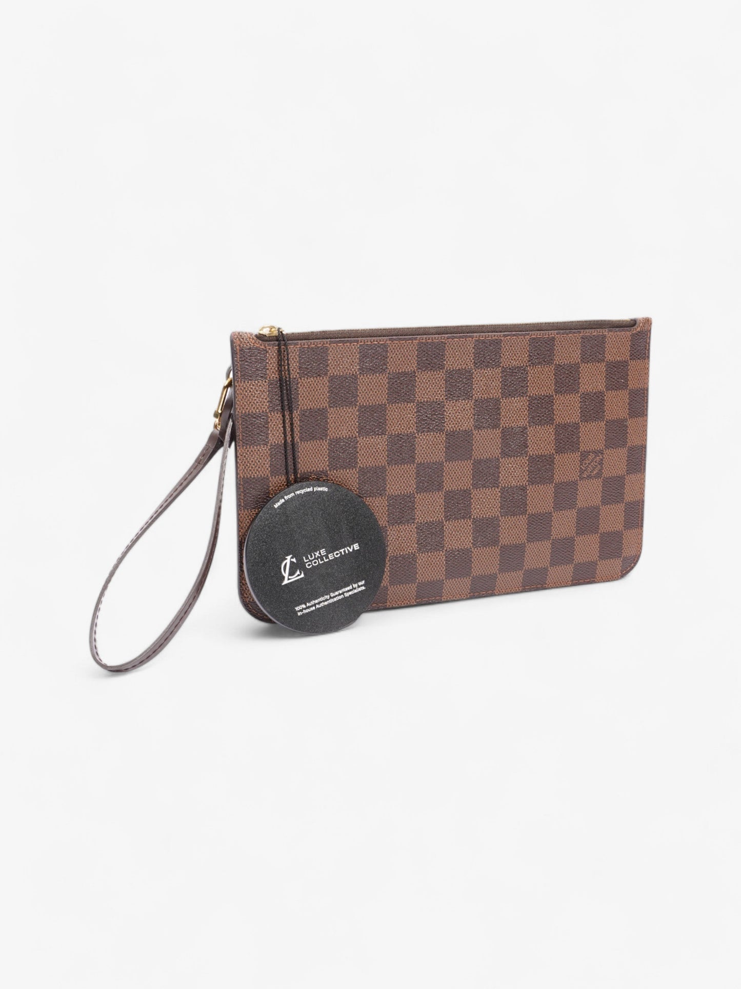 Louis Vuitton Neverful Pochette Damier Ebene Coated Canvas