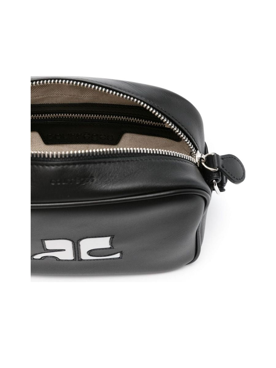 Smooth Grain Logo Shoulder Bag