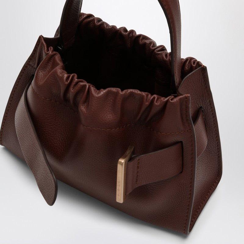 Boyy Square Scrunchy Soft Brown Leather Bag Women