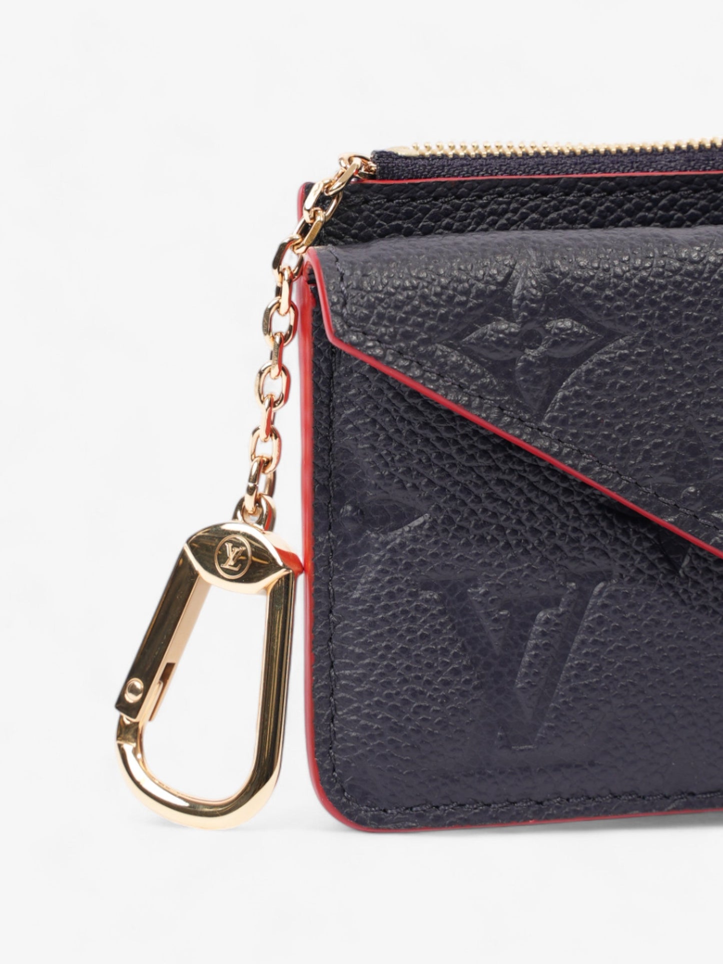 Louis Vuitton Recto Verso Card Holder Monogram Empreinte / Navy Blue / Red Empreinte Leather