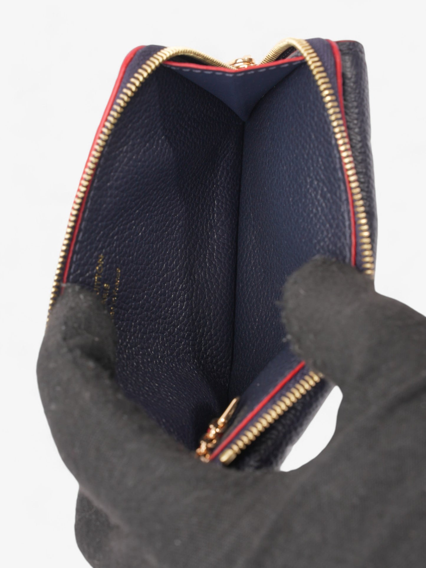 Louis Vuitton Recto Verso Card Holder Monogram Empreinte / Navy Blue / Red Empreinte Leather