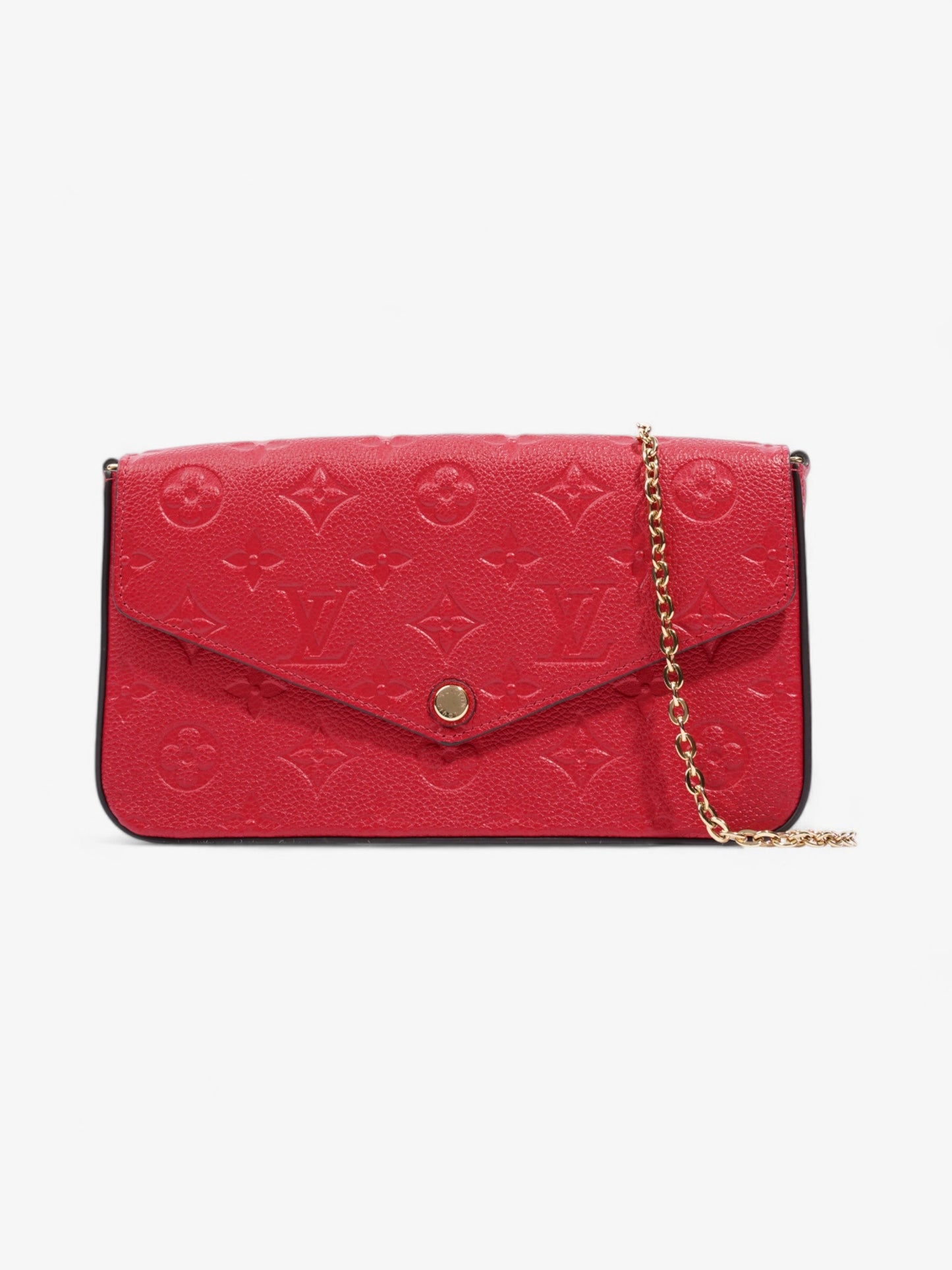 Louis Vuitton Pochette Felicie Monogram Empreinte / Red Empreinte Leather