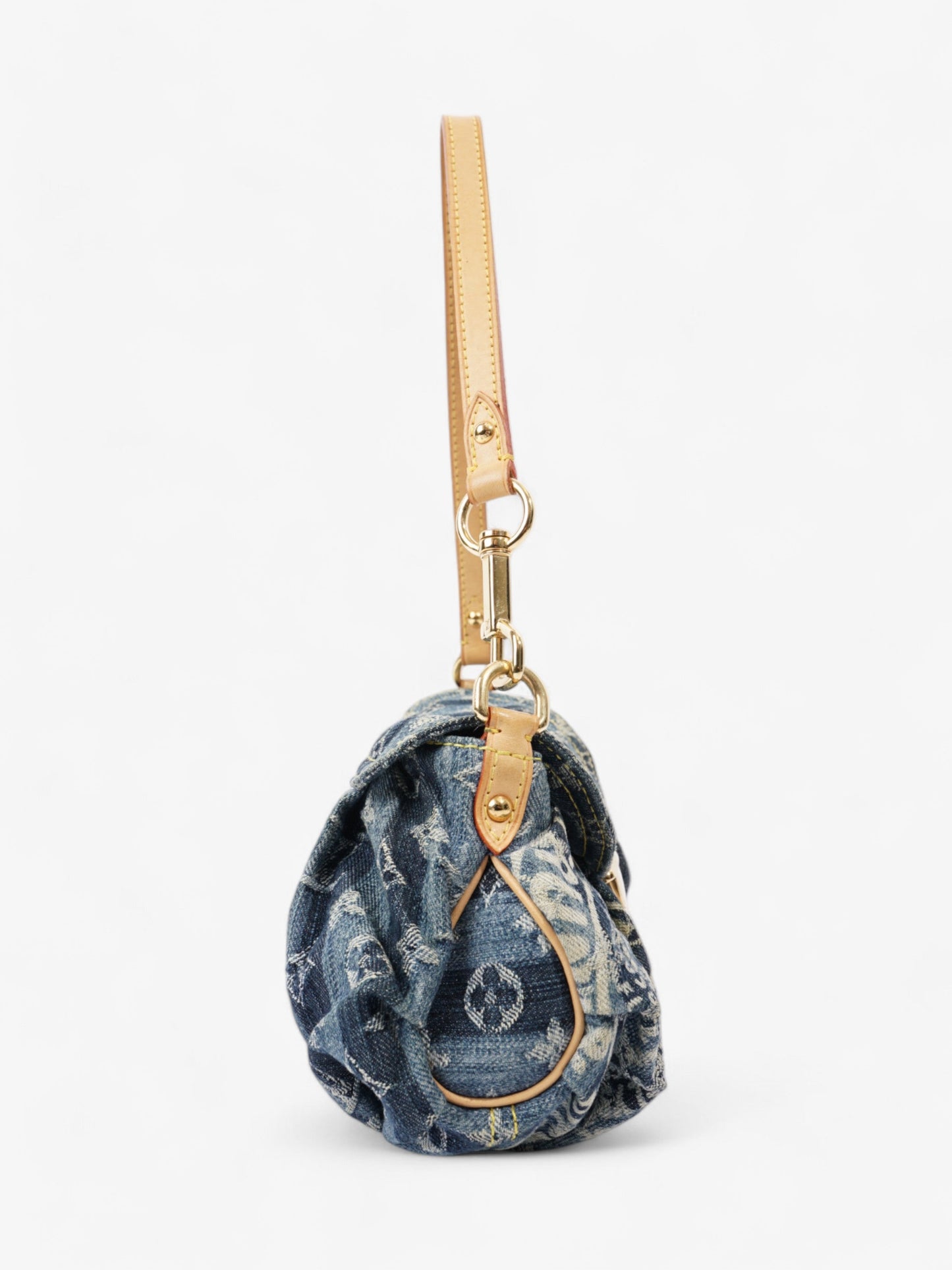 Louis Vuitton Pleaty Raye Monogram Denim Denim Mini
