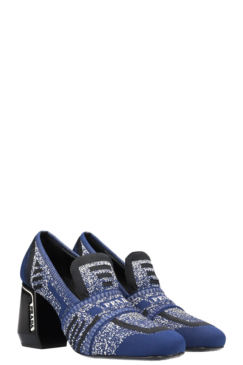 PRADA Knit Heels Blue