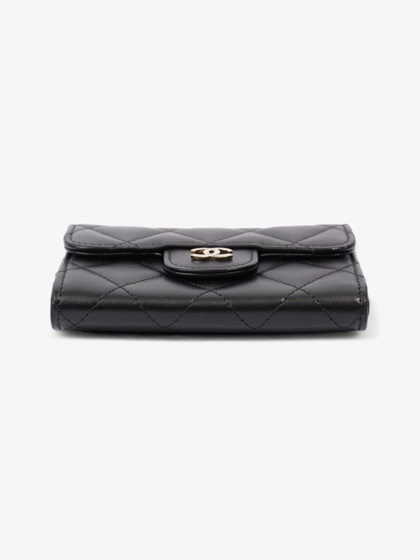 Chanel Classic Flap Card Holder Black Lambskin Leather