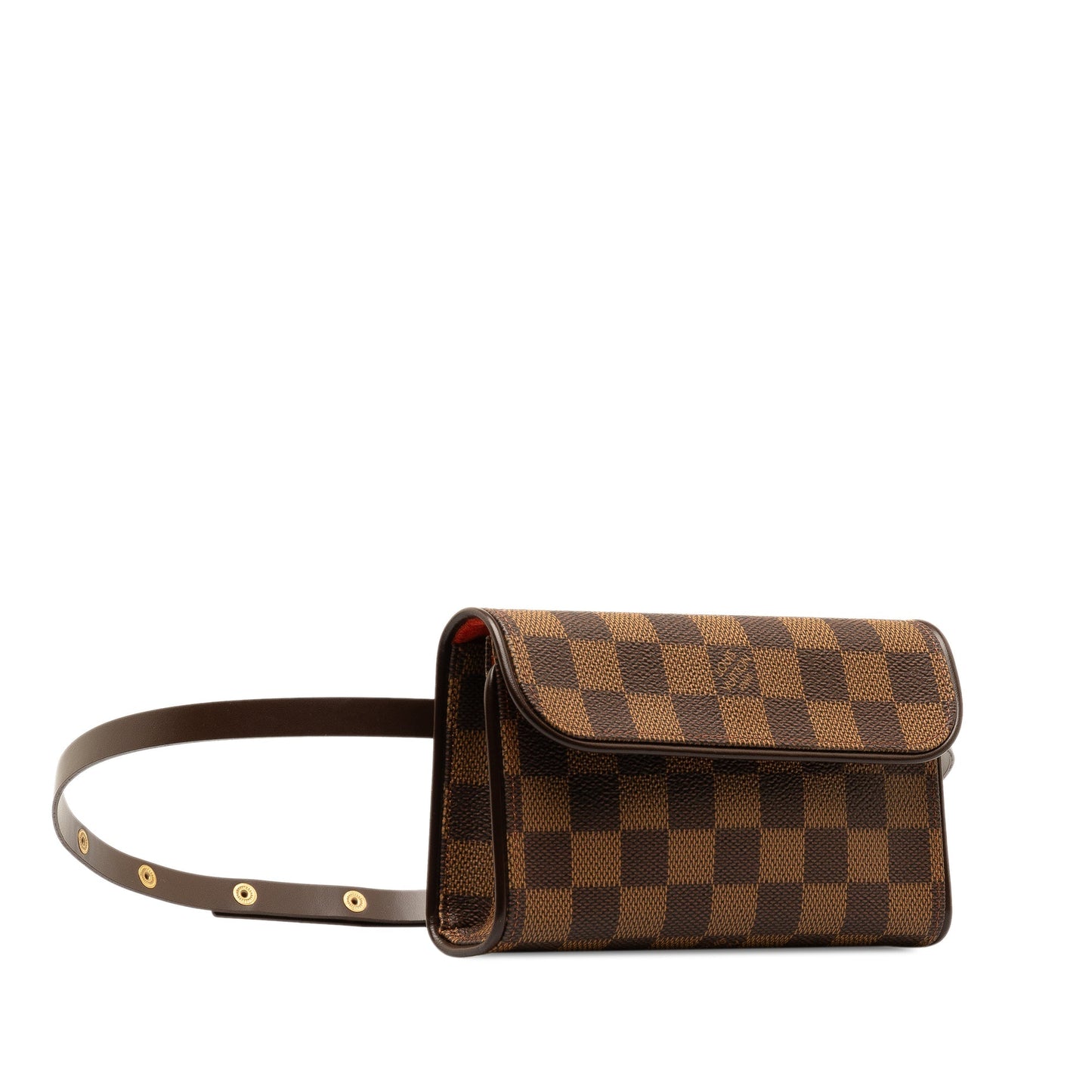 Brown Louis Vuitton Damier Ebene Pochette Florentine Belt Bag