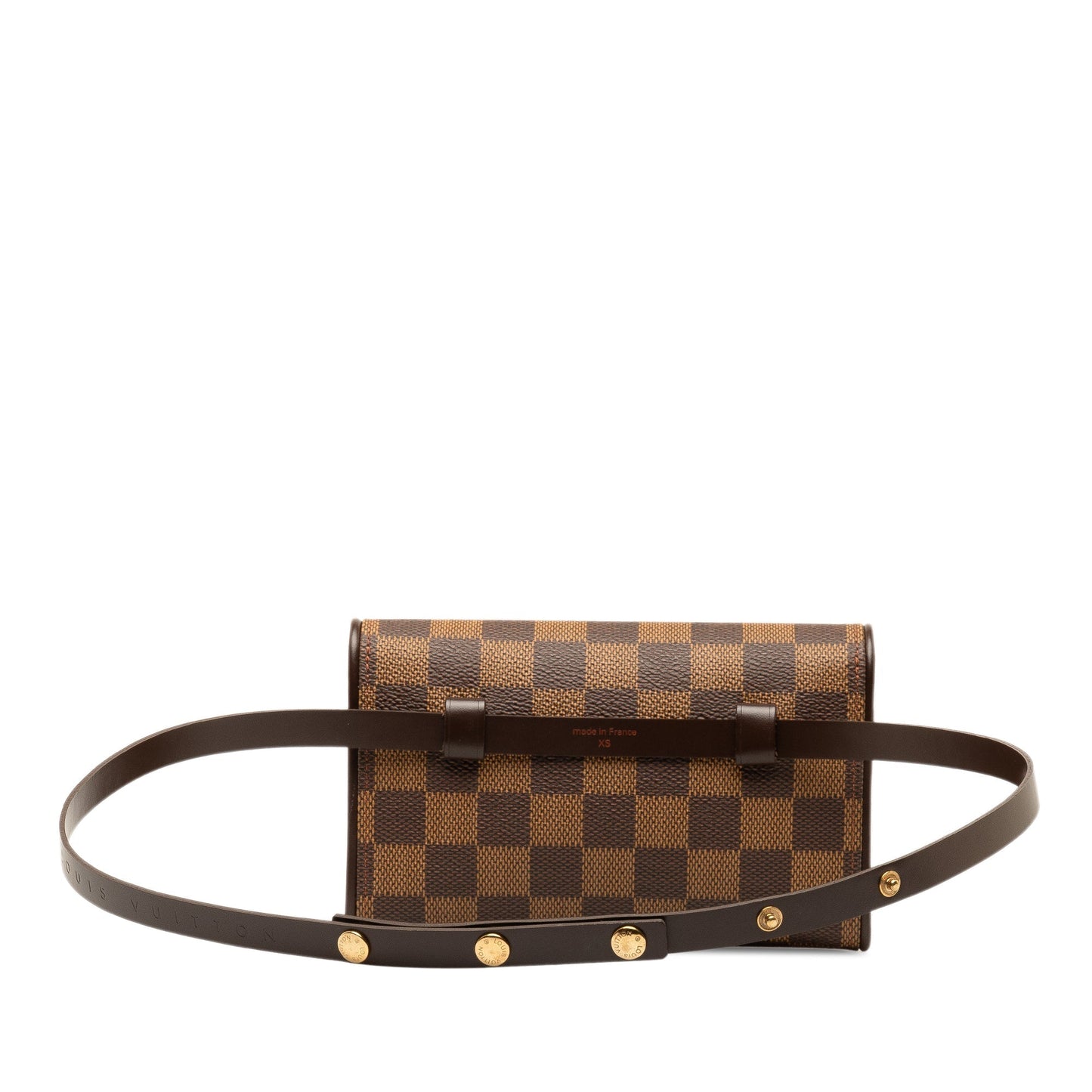 Brown Louis Vuitton Damier Ebene Pochette Florentine Belt Bag