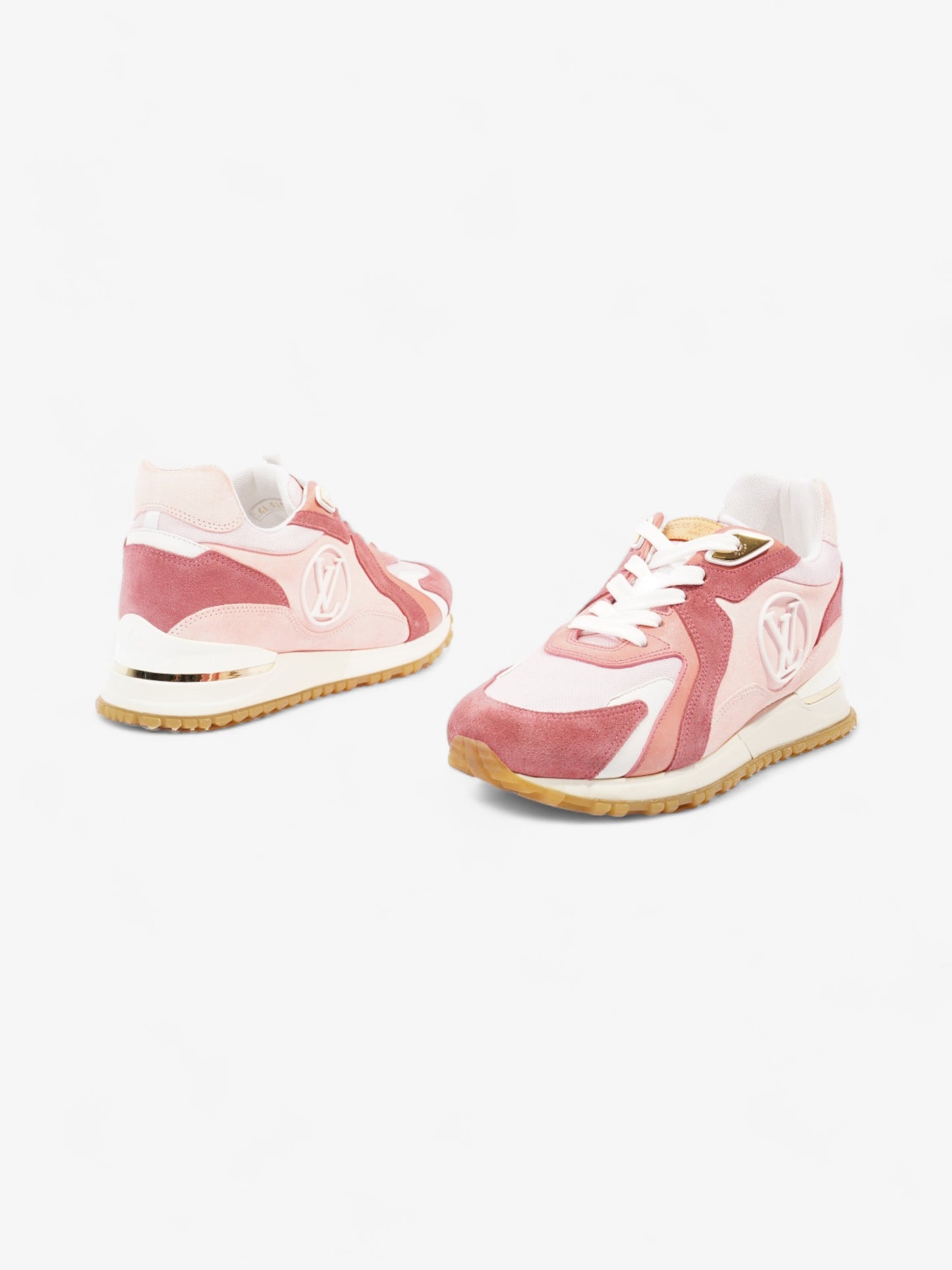 Louis Vuitton Run Away Pink / White Suede EU 38 UK 5