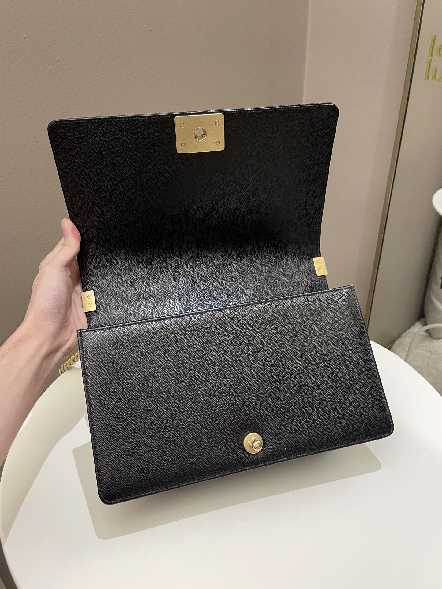 Chanel Quilted New Medium Boy Black Caviar