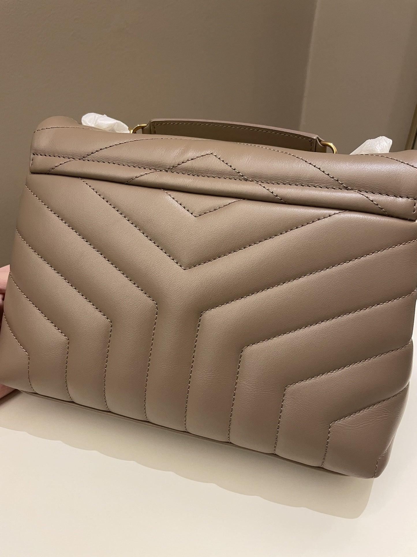 Saint Laurent Loulou Bag Dark Nude