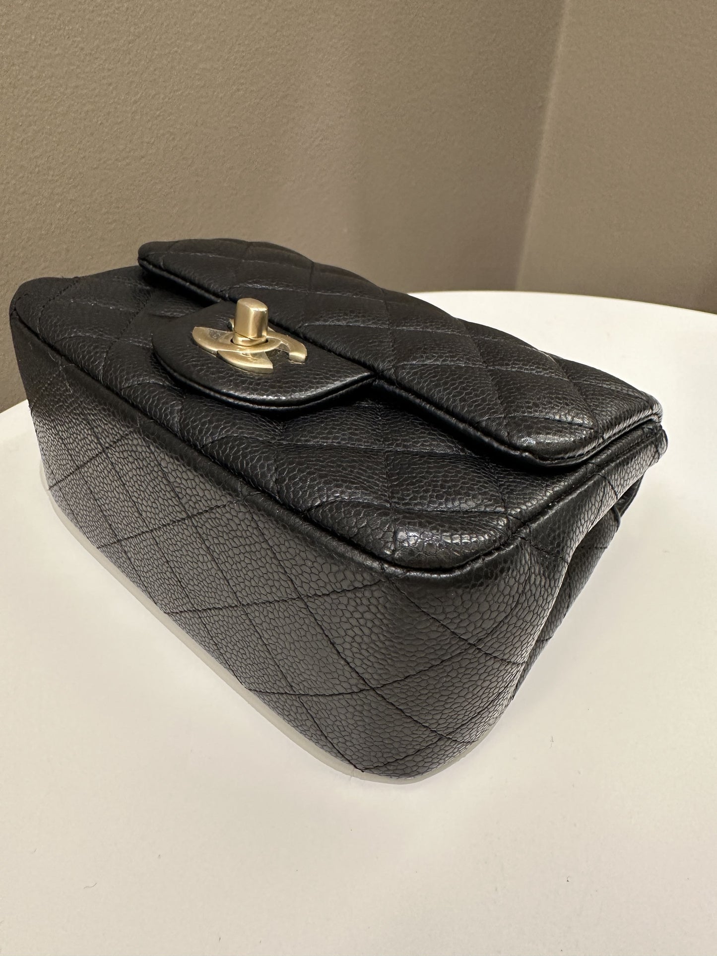 Chanel Classic Quilted Mini Square Black Caviar