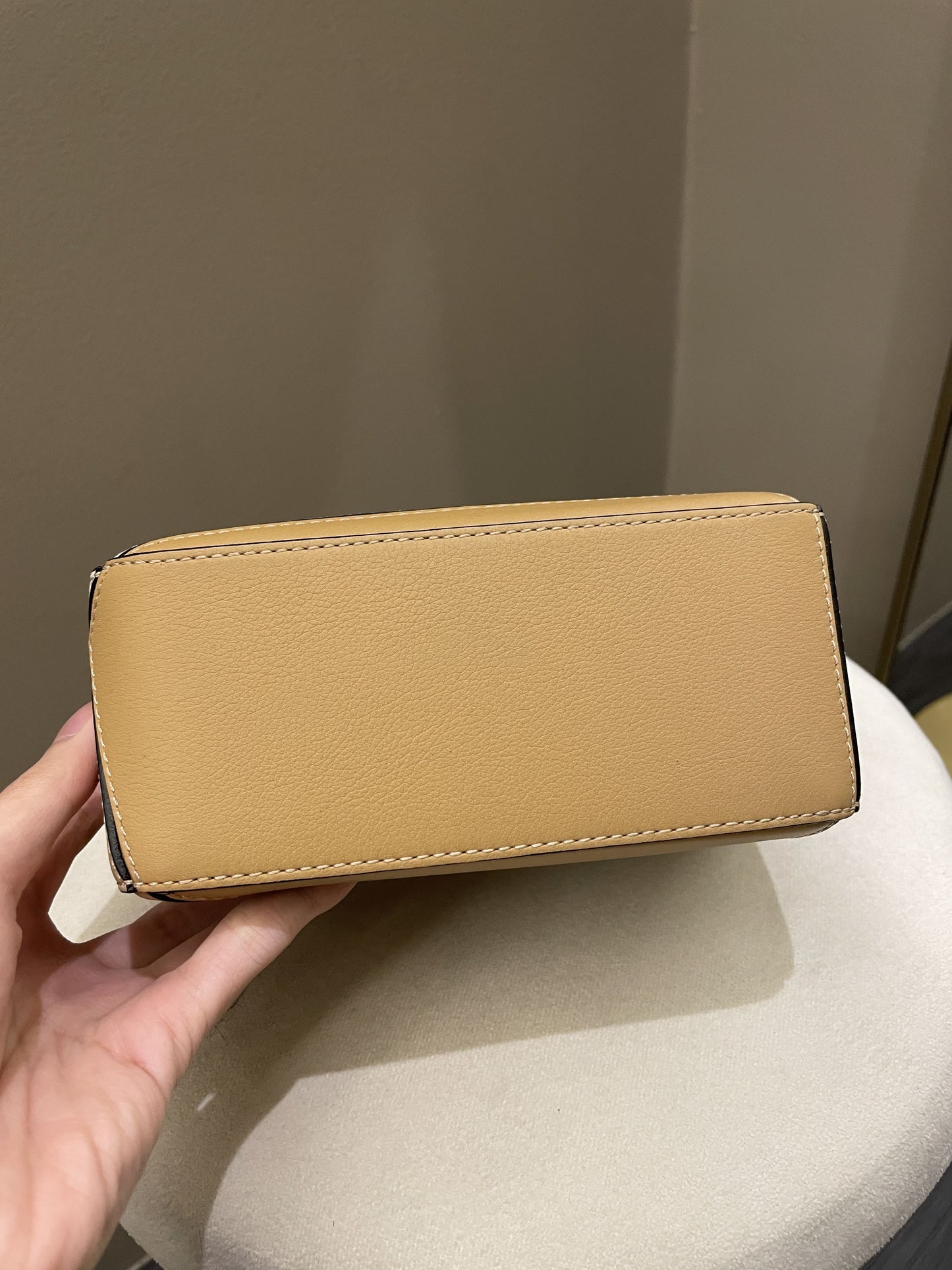 Loewe Puzzle Mini Dusty Beige / Ivory Calfksin