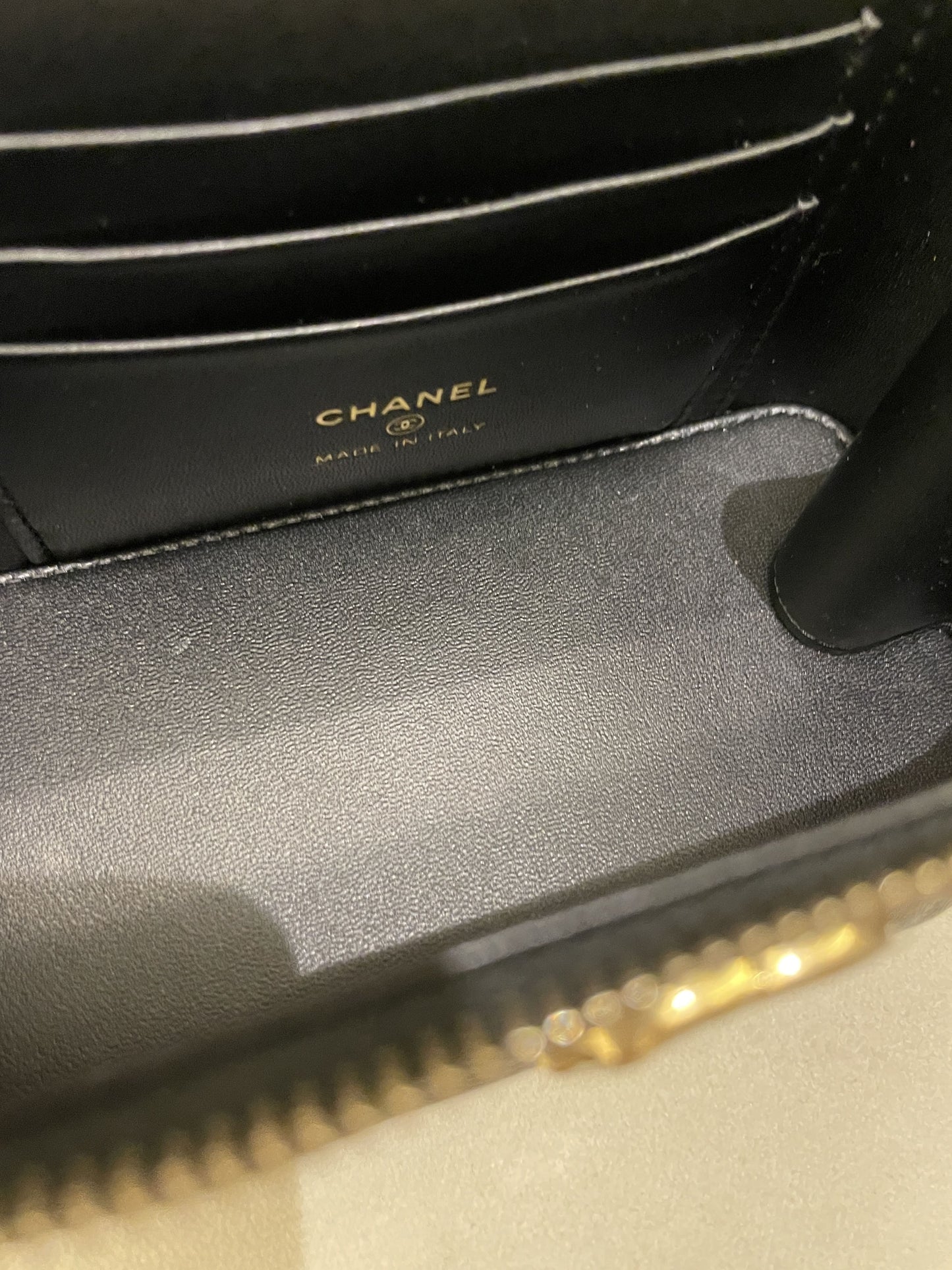 Chanel 23P Sweet Heart Vanity Rectangular Black Caviar