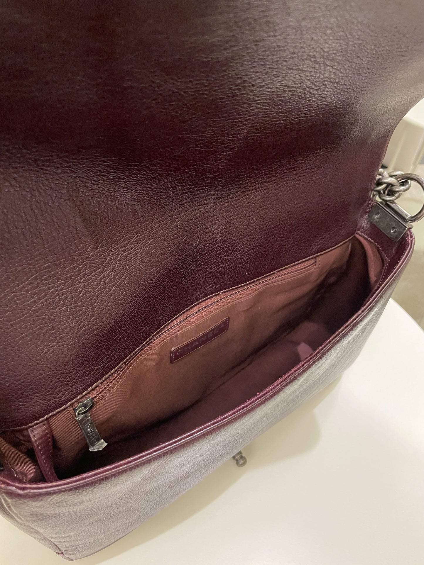 Chanel Quilted Boy Large Burgundy OmbrÃƒÆ’Ã‚Â© Calfskin