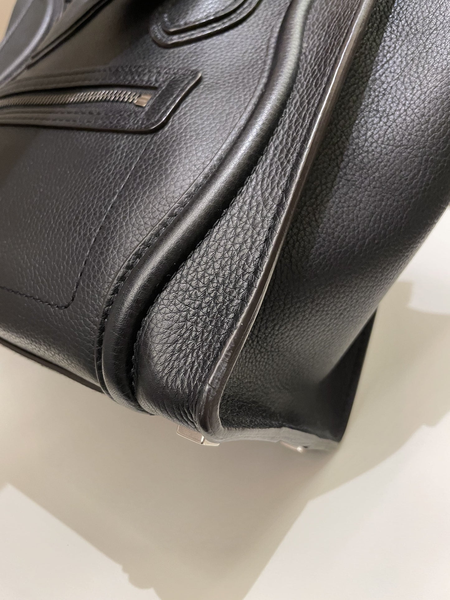Celine Micro Luggage Black Grainy Leather