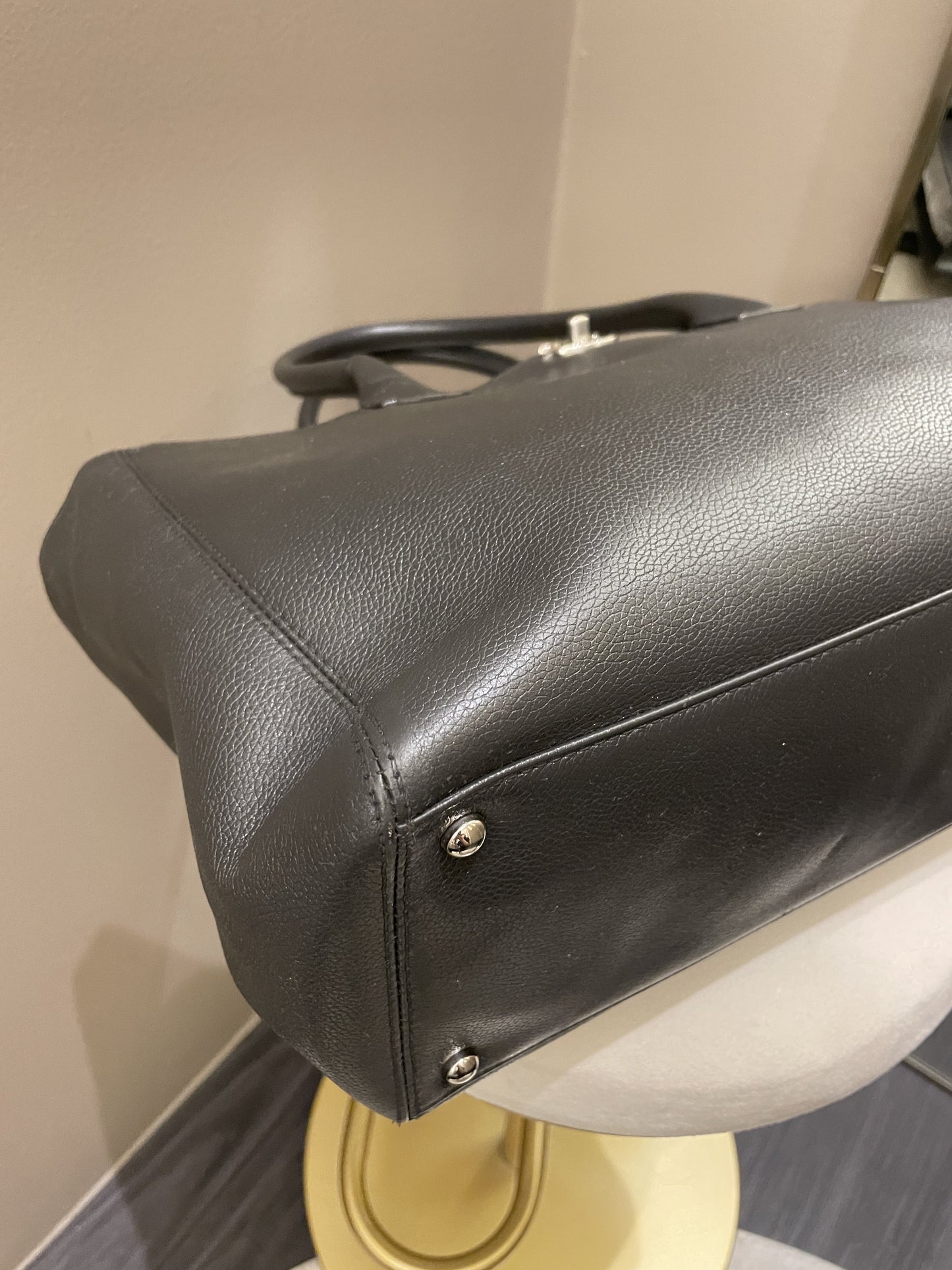 Chanel Executive Tote Bag Dark Grey Grainy Calfskin