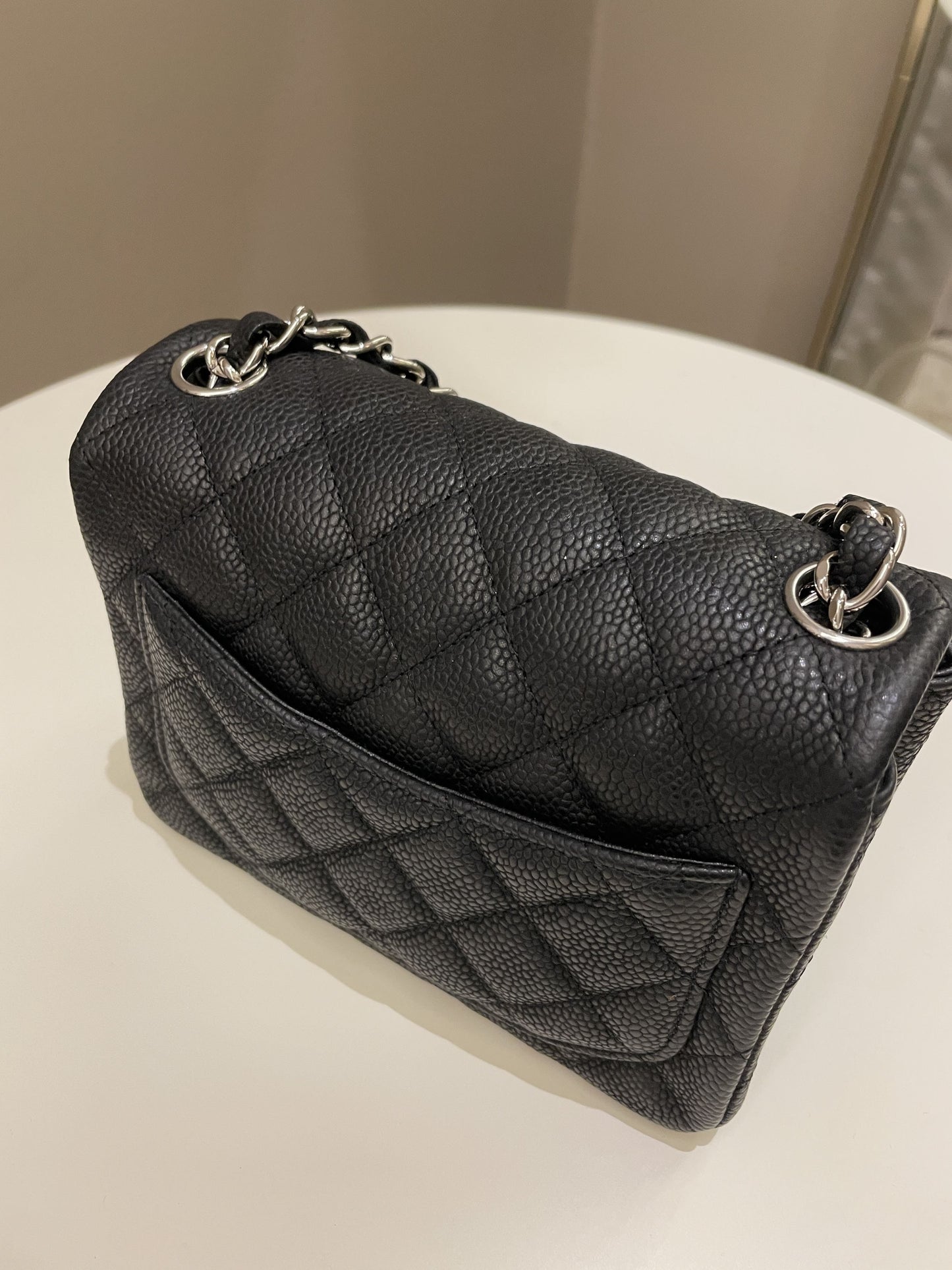 Chanel Classic Quilted Mini Square Black Caviar