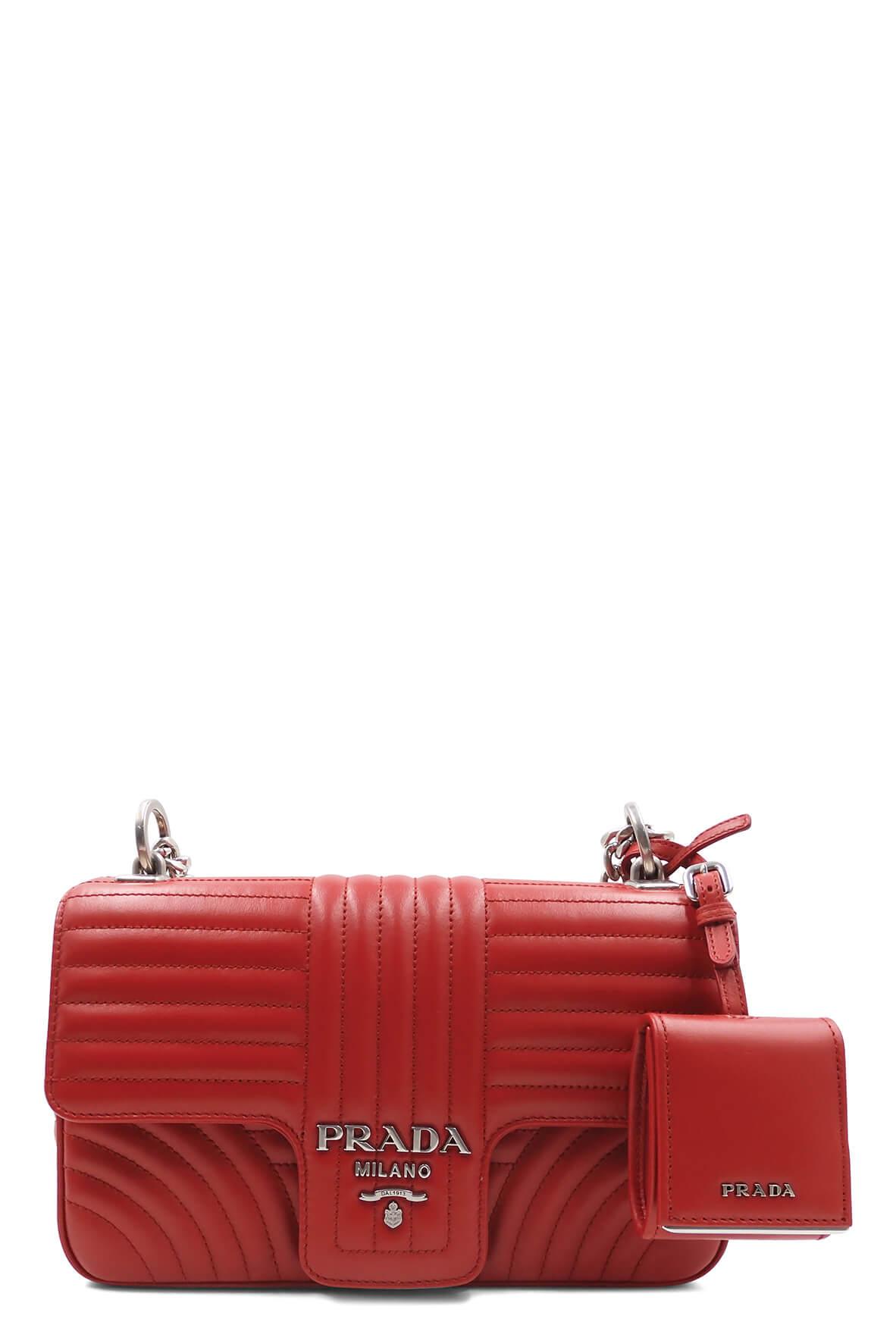 Diagramme Medium Shoulder Bag Red