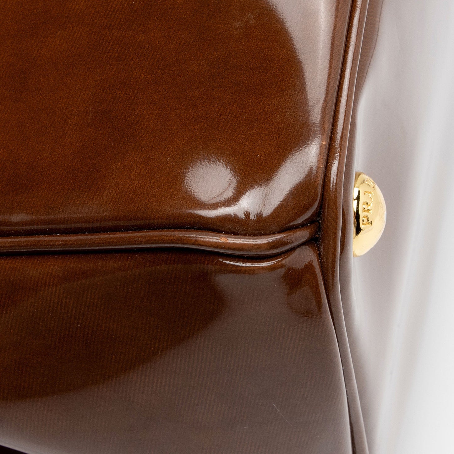 Prada Patent Leather Double Zip Medium Tote (SHF-IcFxTz)