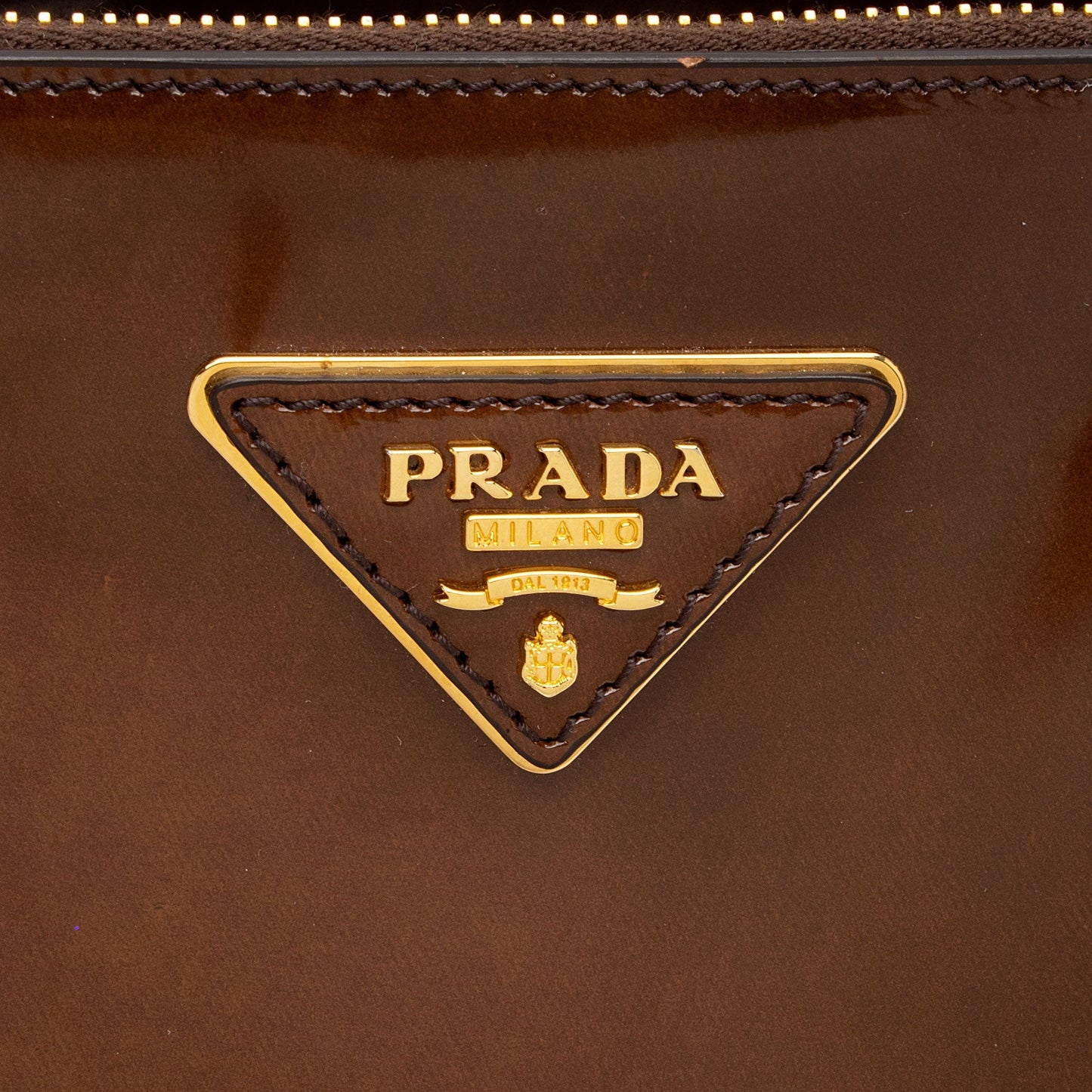 Prada Patent Leather Double Zip Medium Tote (SHF-IcFxTz)