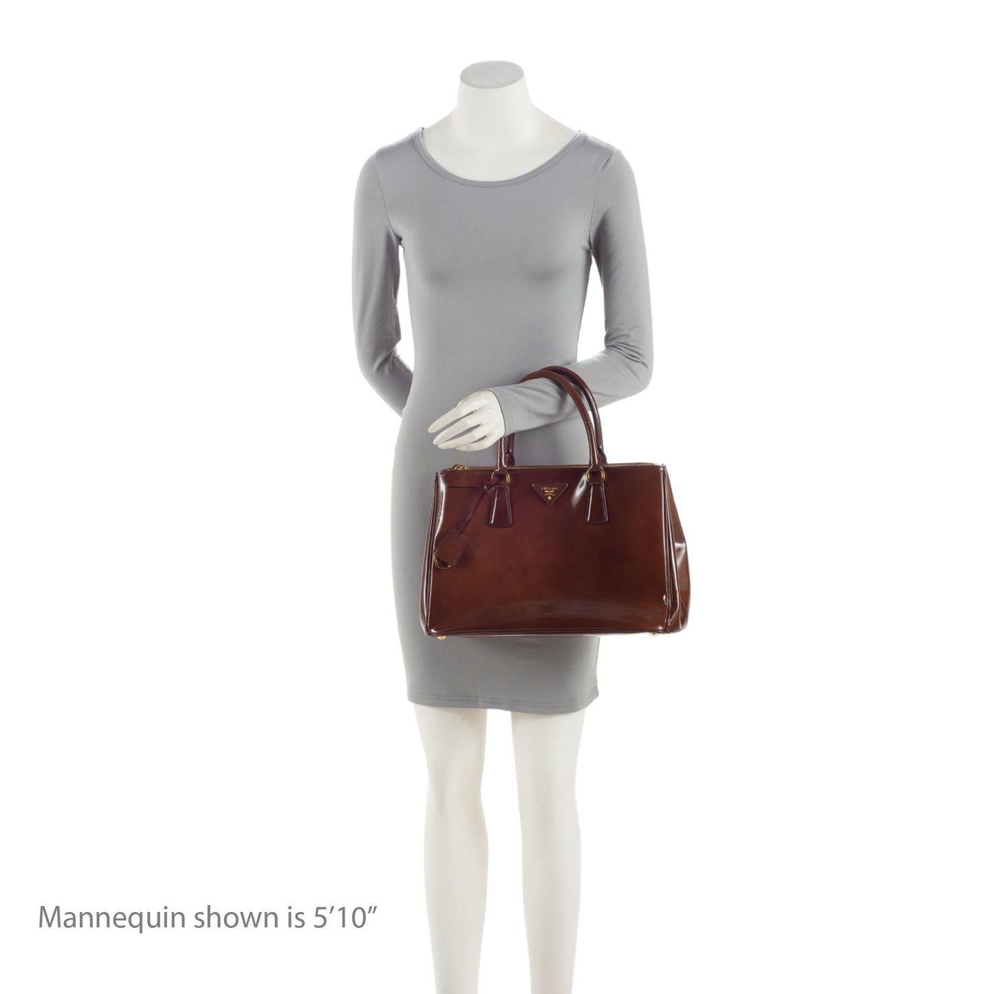 Prada Patent Leather Double Zip Medium Tote (SHF-IcFxTz)