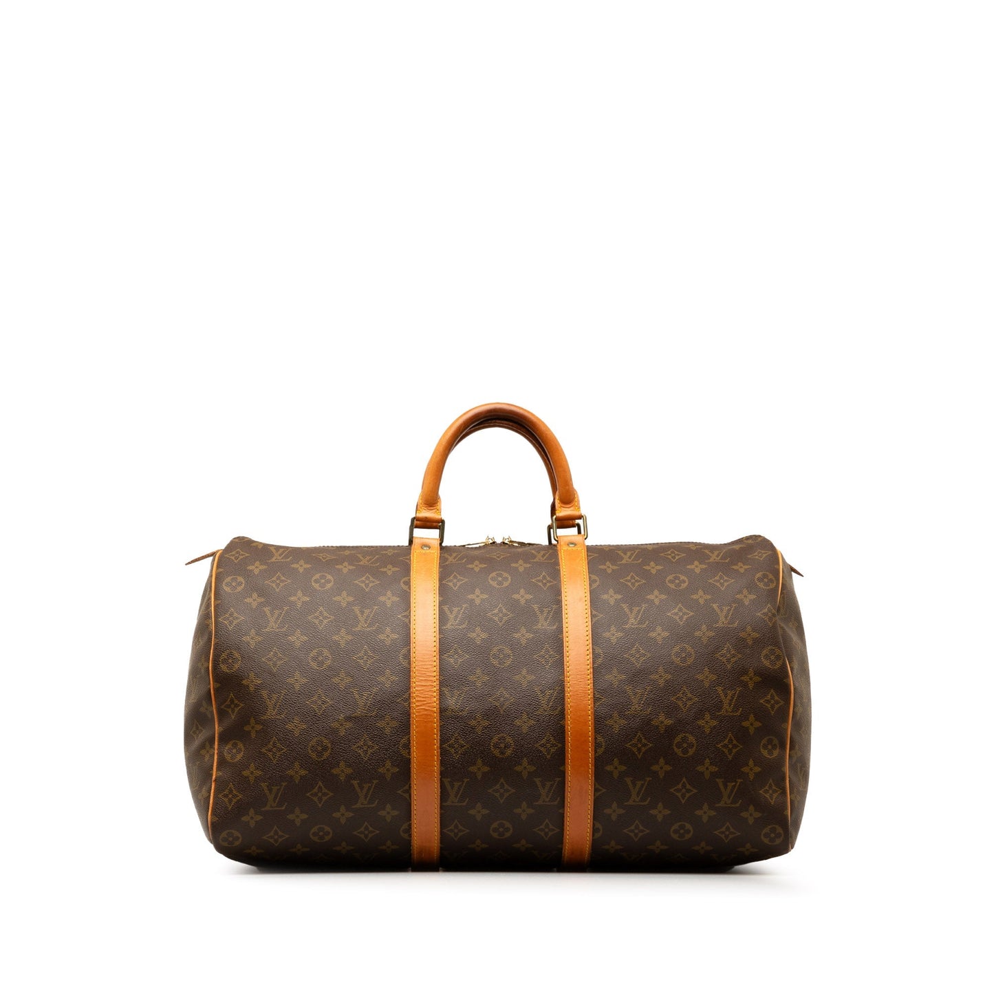 Brown Louis Vuitton Monogram Keepall 50 Travel Bag