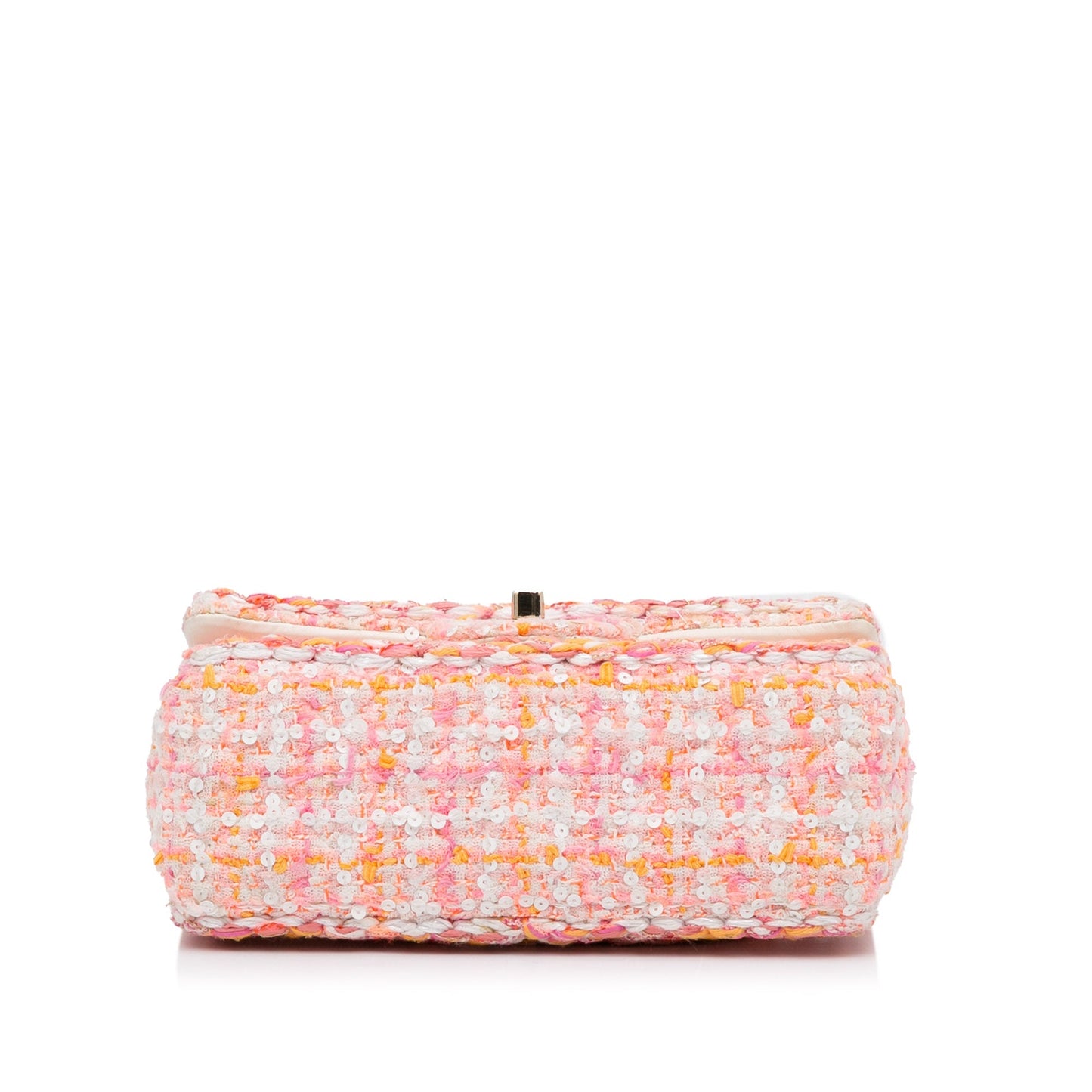 Chanel Classic Flap Bag Mini Multicolor Tweed Silver