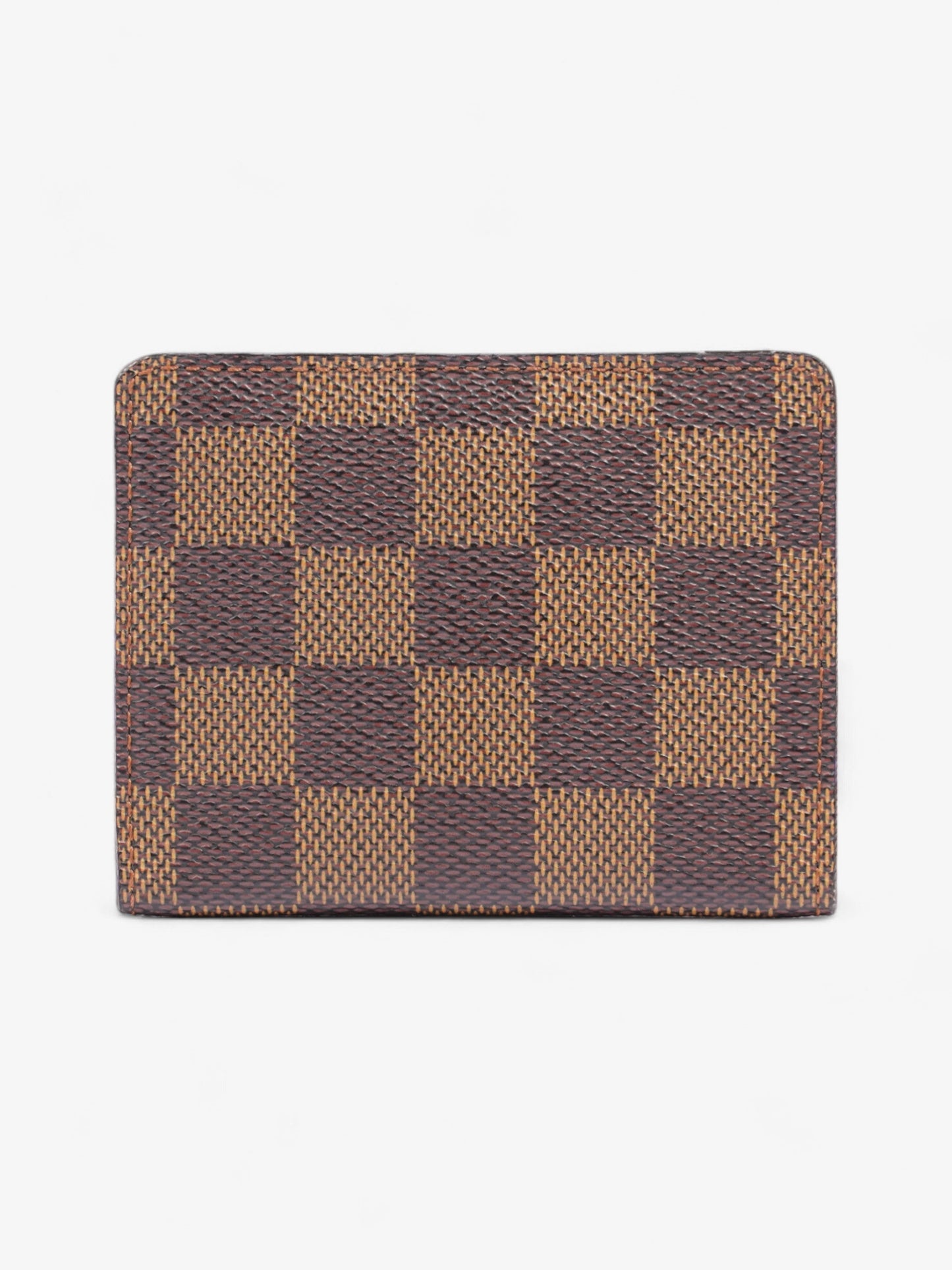 Louis Vuitton Ludlow Coin Case Wallet Damier Ebene / Gold Coated Canvas