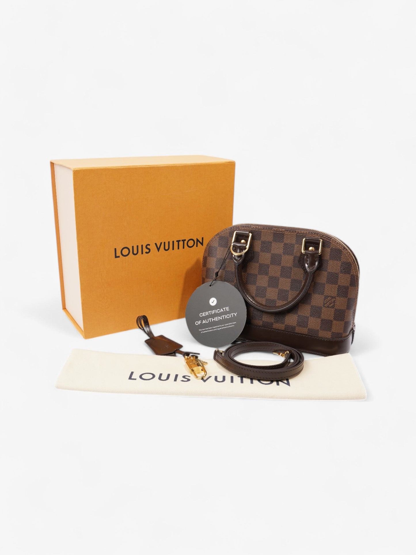 Louis Vuitton Alma Damier Ebene Canvas BB