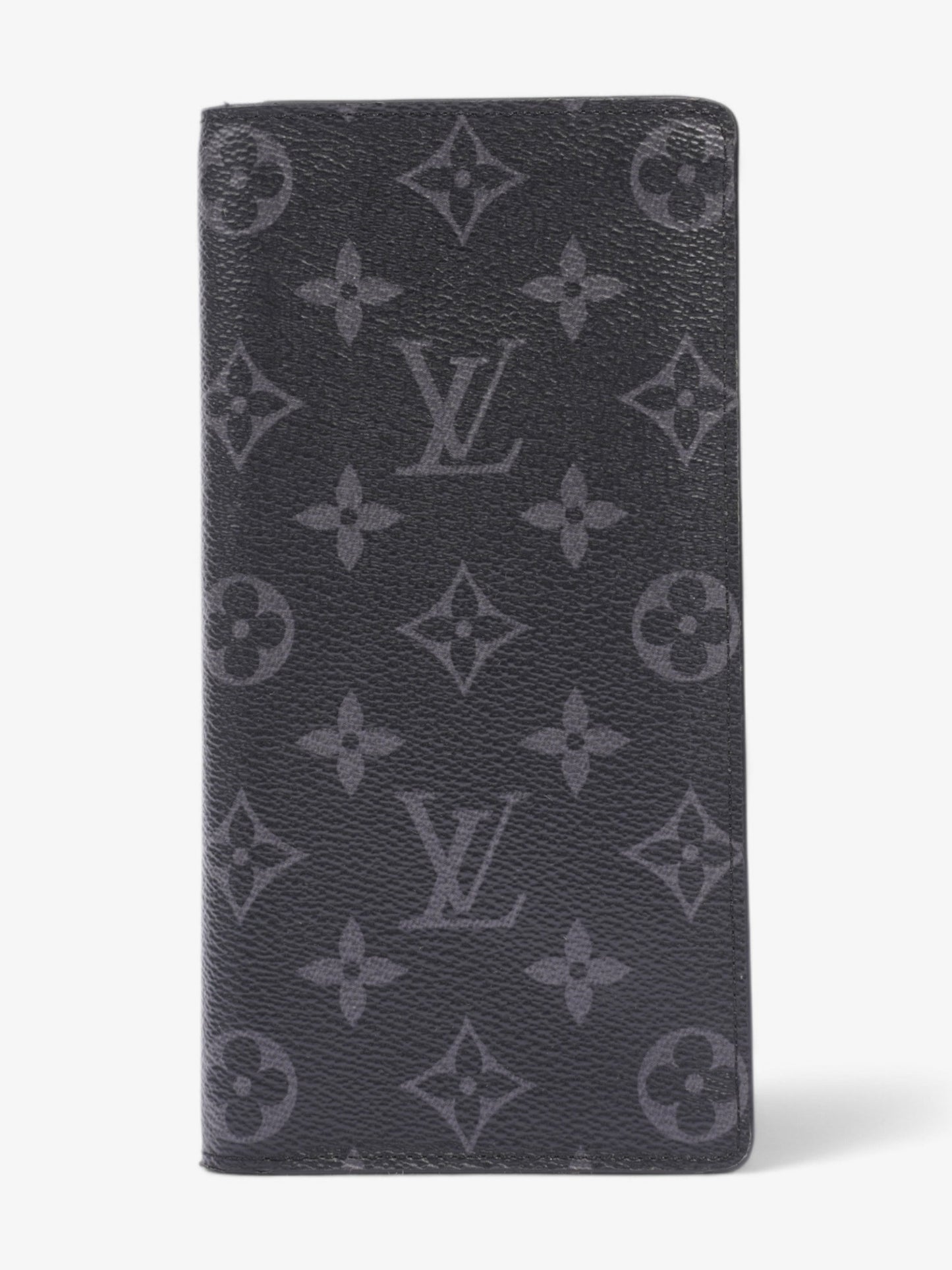 Louis Vuitton Brazza Wallet Monogram Eclipse Coated Canvas