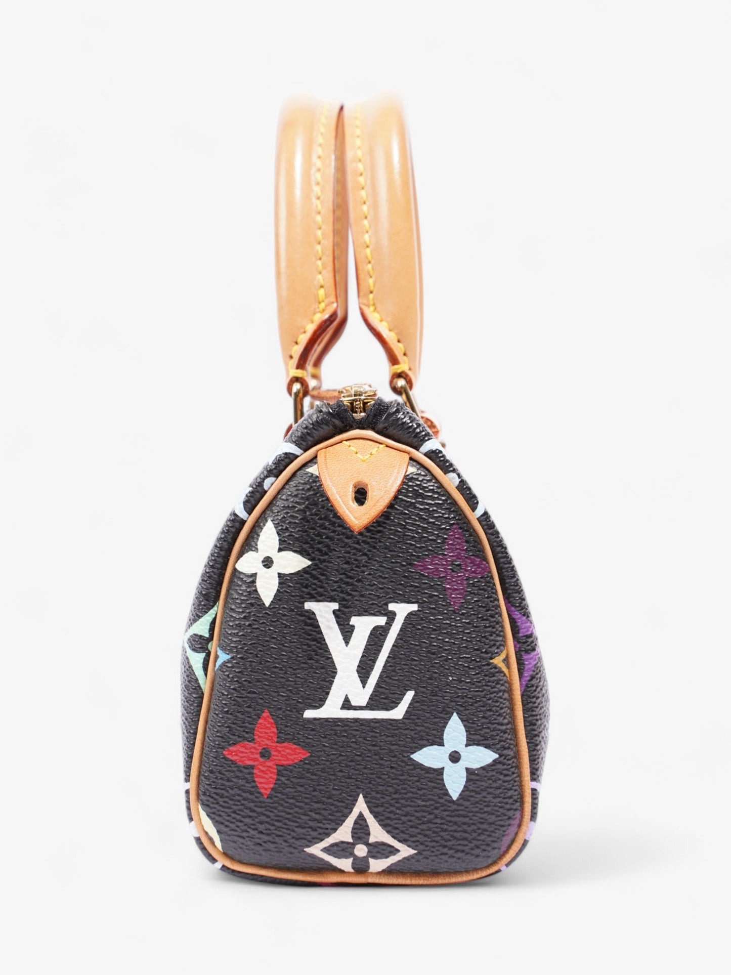 Louis Vuitton x Takashi Murakami Speedy Black / Monogram Multicolour Coated Canvas Nano