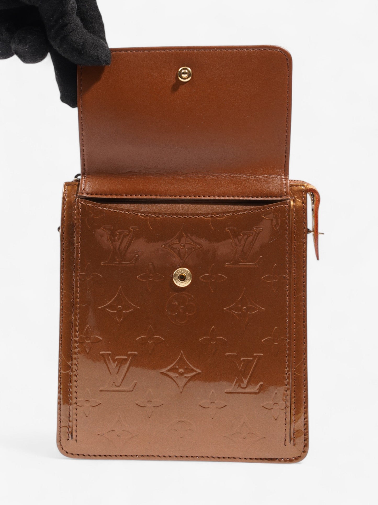 Louis Vuitton Mott Monogram Vernis / Bronze Vernis Leather