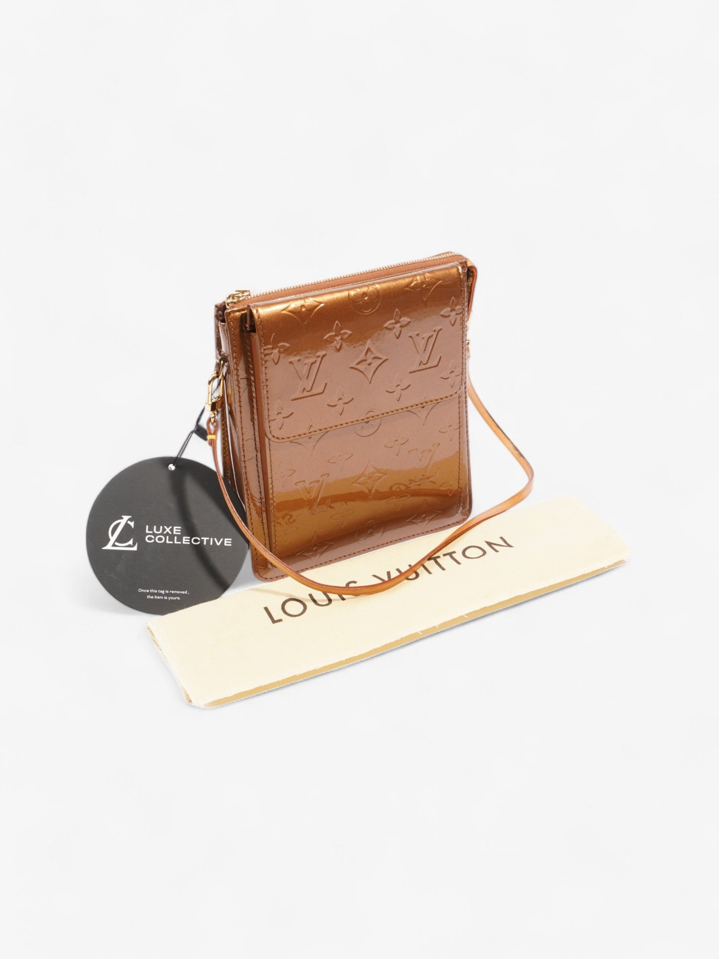 Louis Vuitton Mott Monogram Vernis / Bronze Vernis Leather