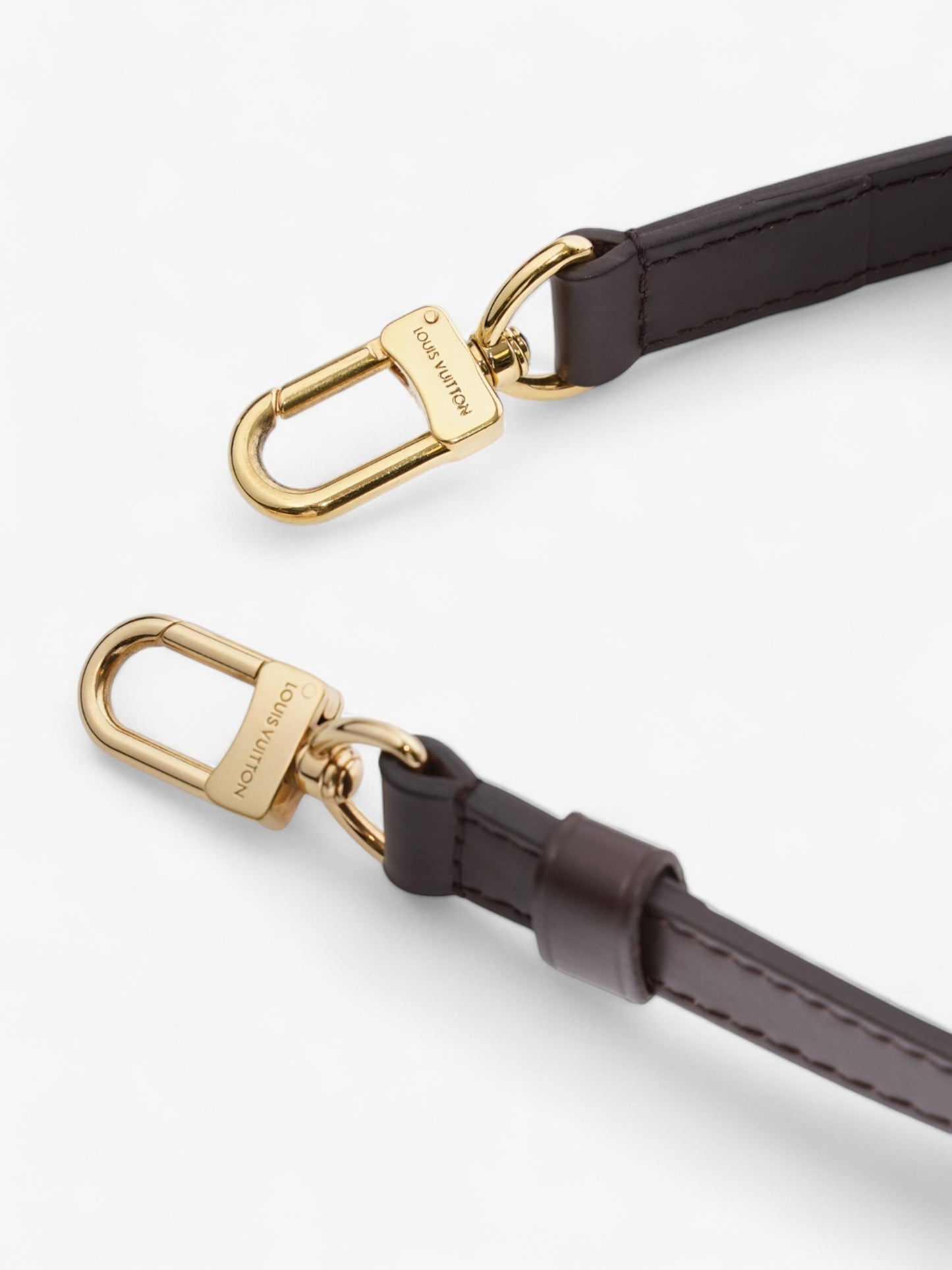 Louis Vuitton Bandouli猫re Bag Strap Brown / Gold Leather