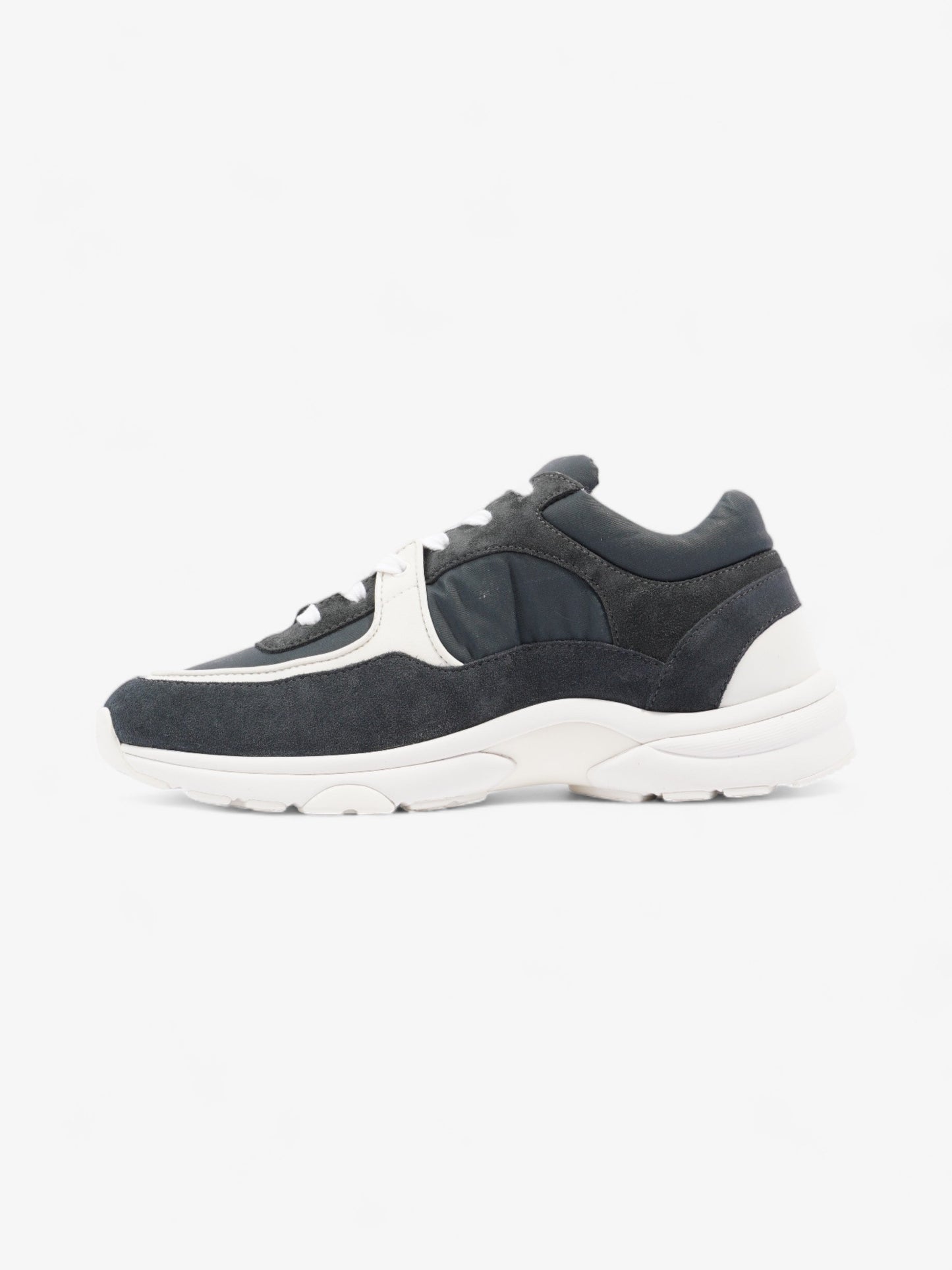 Chanel CC Trainer Black / White Suede EU 39.5 UK 6.5