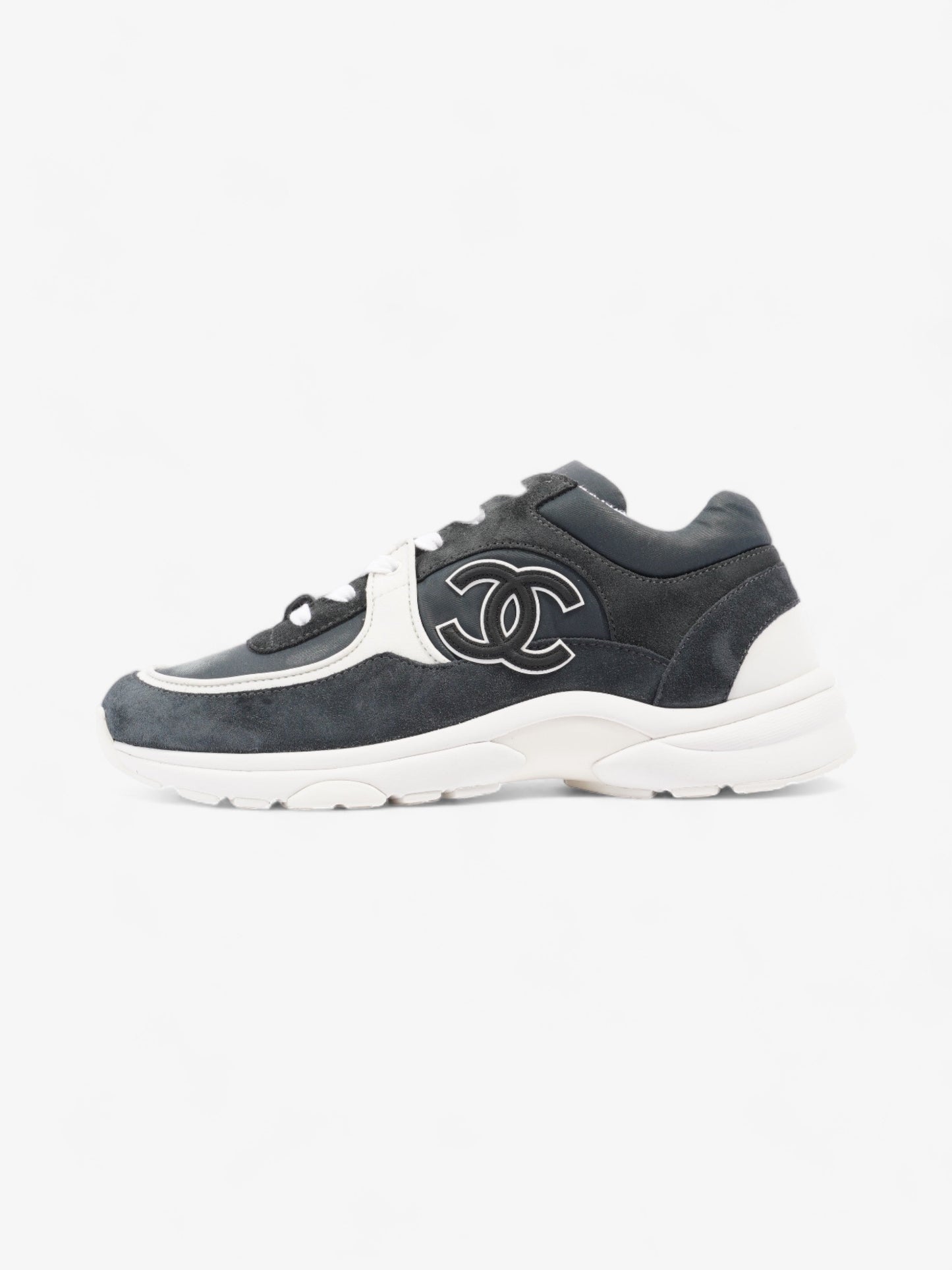 Chanel CC Trainer Black / White Suede EU 39.5 UK 6.5